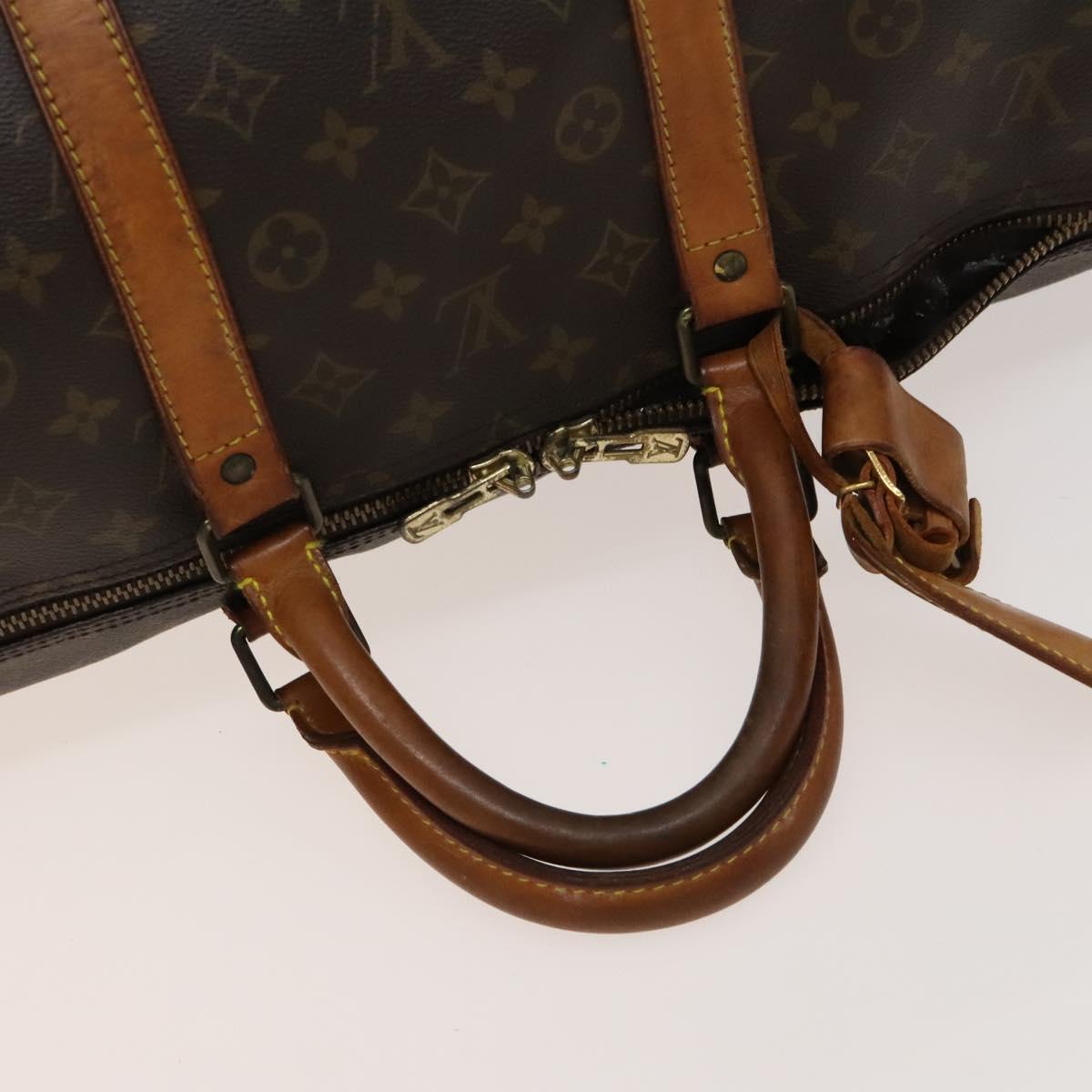 LOUIS VUITTON Monogram Keepall 55 Boston Bag M41424 LV Auth bs27742