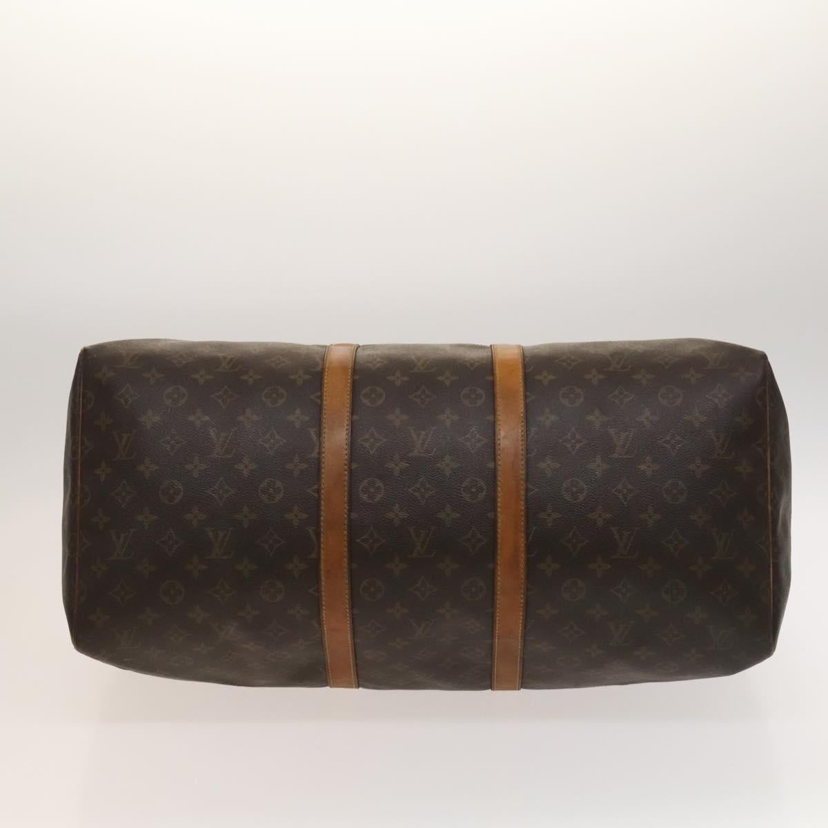LOUIS VUITTON Monogram Keepall 55 Boston Bag M41424 LV Auth bs27742