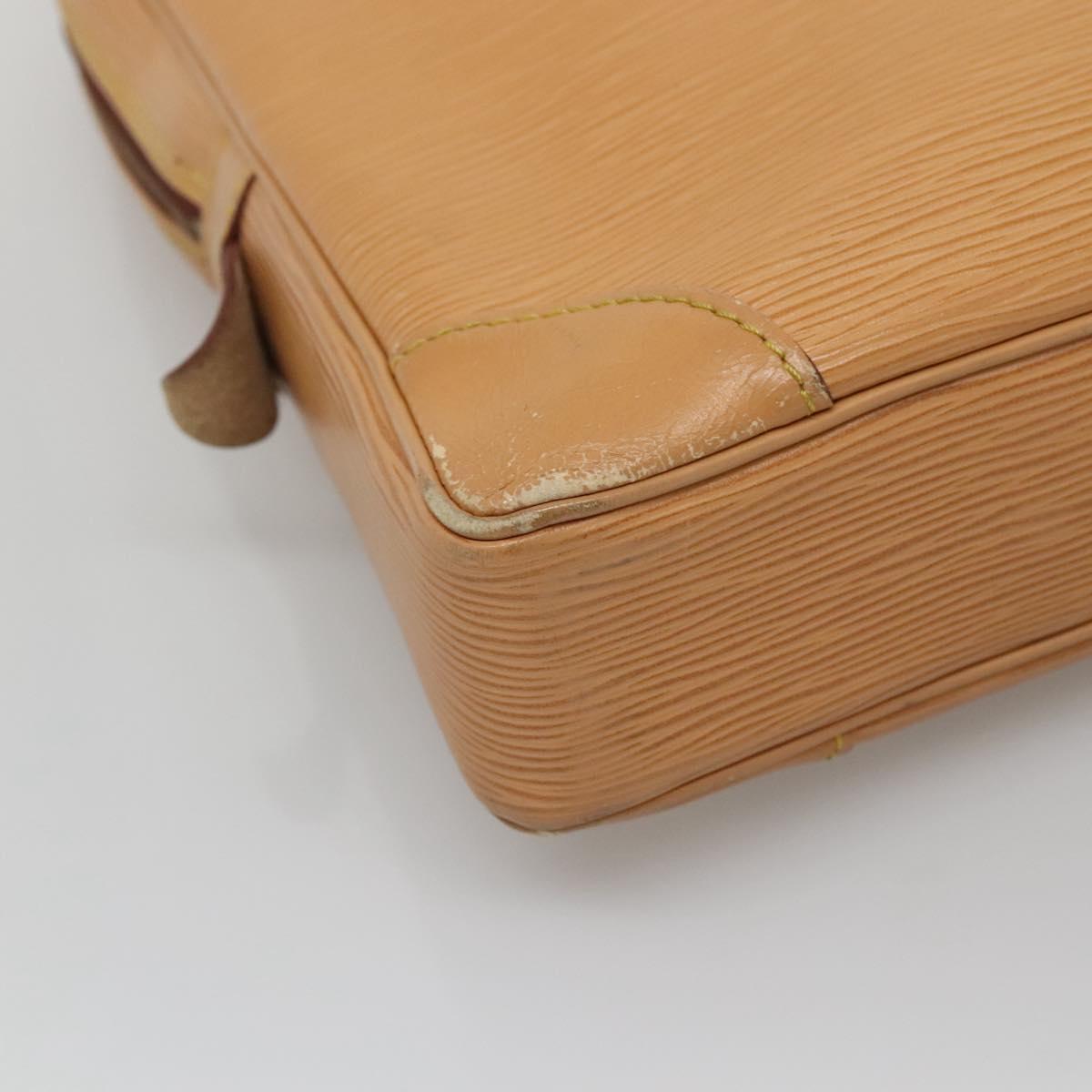 LOUIS VUITTON Epi Porte Documents Voyage Bag Winnipeg Beige LV Auth bs27743