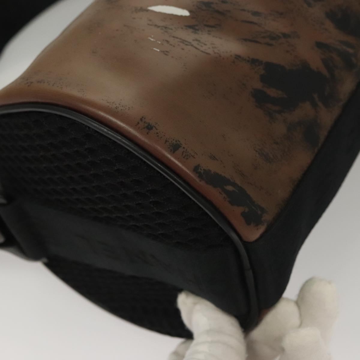 CHANEL Shoulder Bag PVC Black CC Auth bs27803