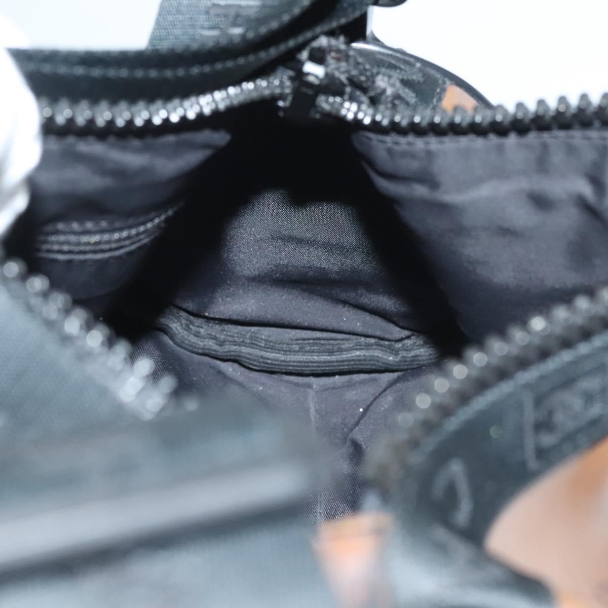 CHANEL Shoulder Bag PVC Black CC Auth bs27803