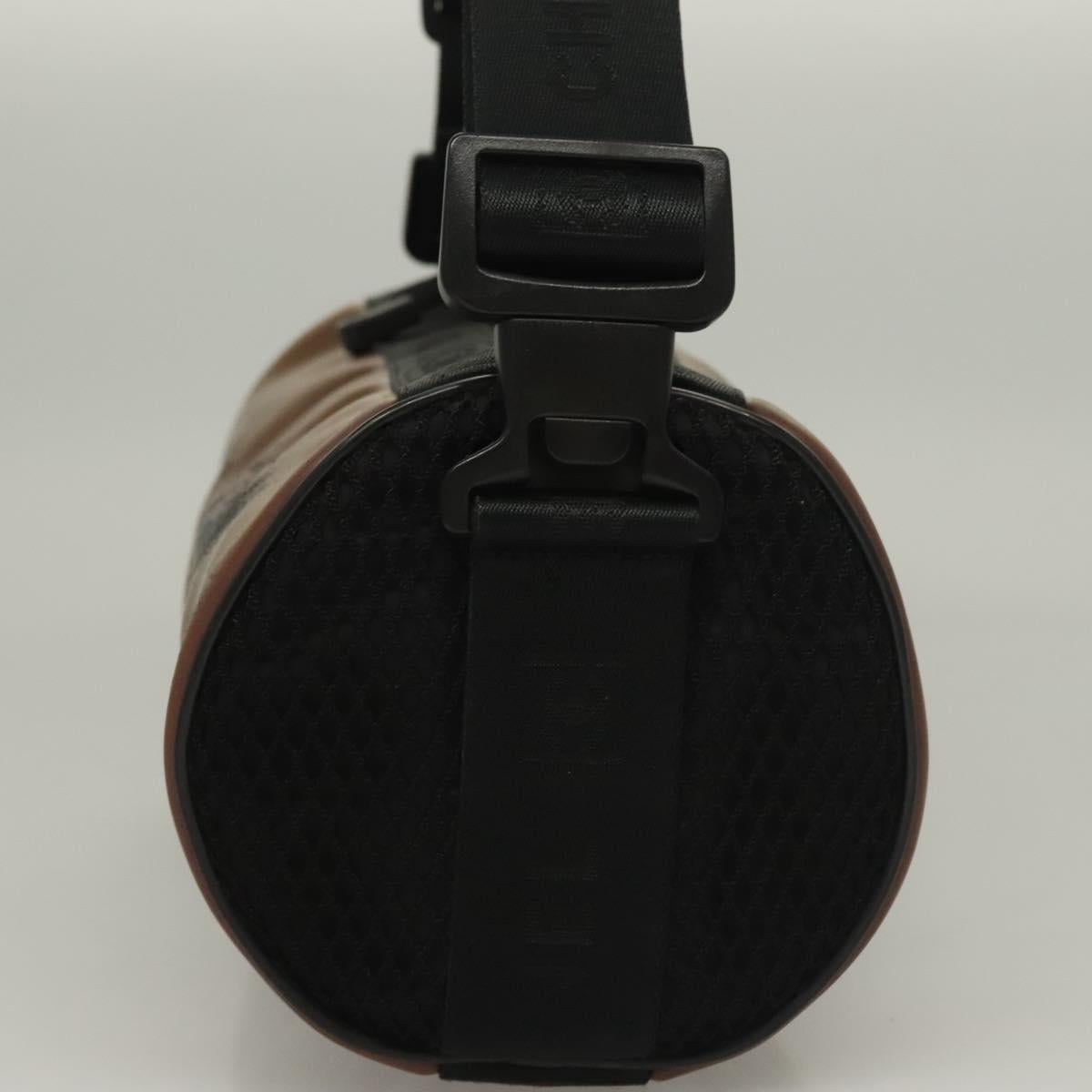 CHANEL Shoulder Bag PVC Black CC Auth bs27803