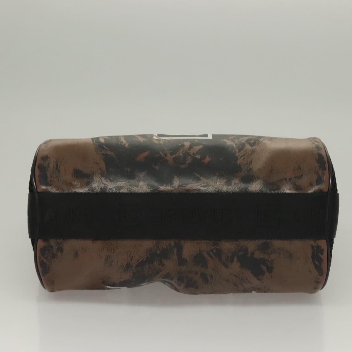 CHANEL Shoulder Bag PVC Black CC Auth bs27803