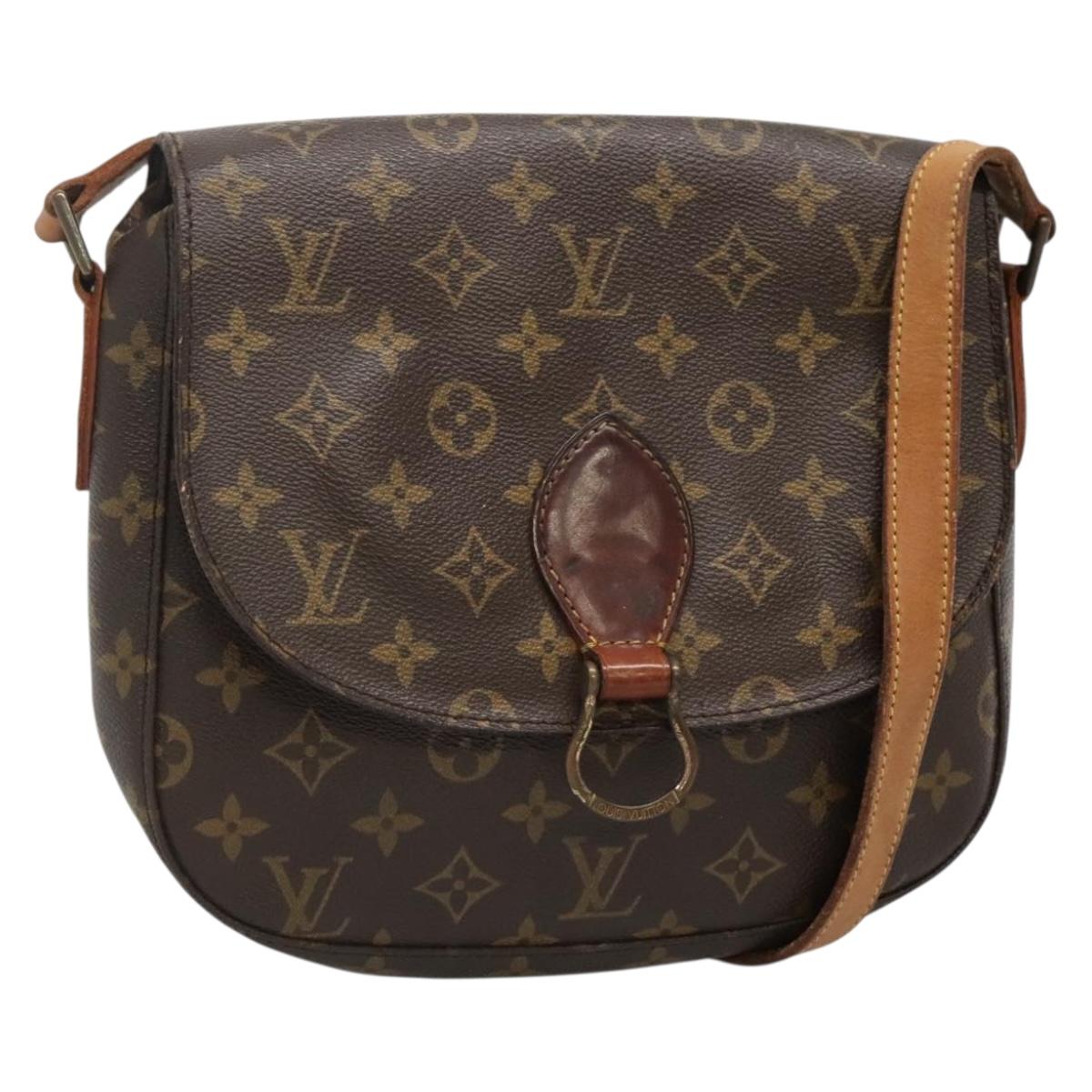 LOUIS VUITTON Monogram Saint Cloud GM Shoulder Bag Vintage M51242 Auth bs27806