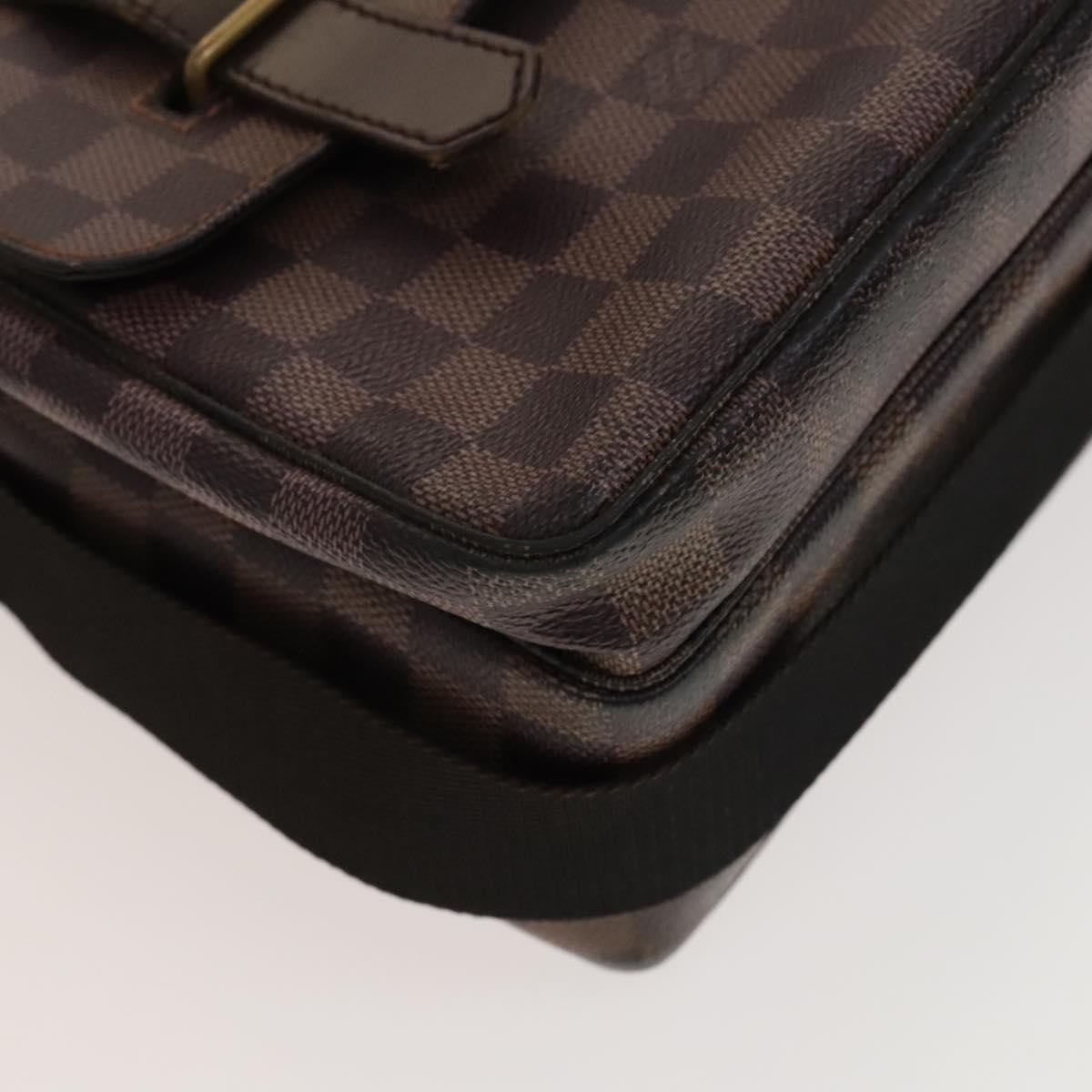 LOUIS VUITTON Damier Ebene Broadway Shoulder Bag N42270 LV Auth bs27810