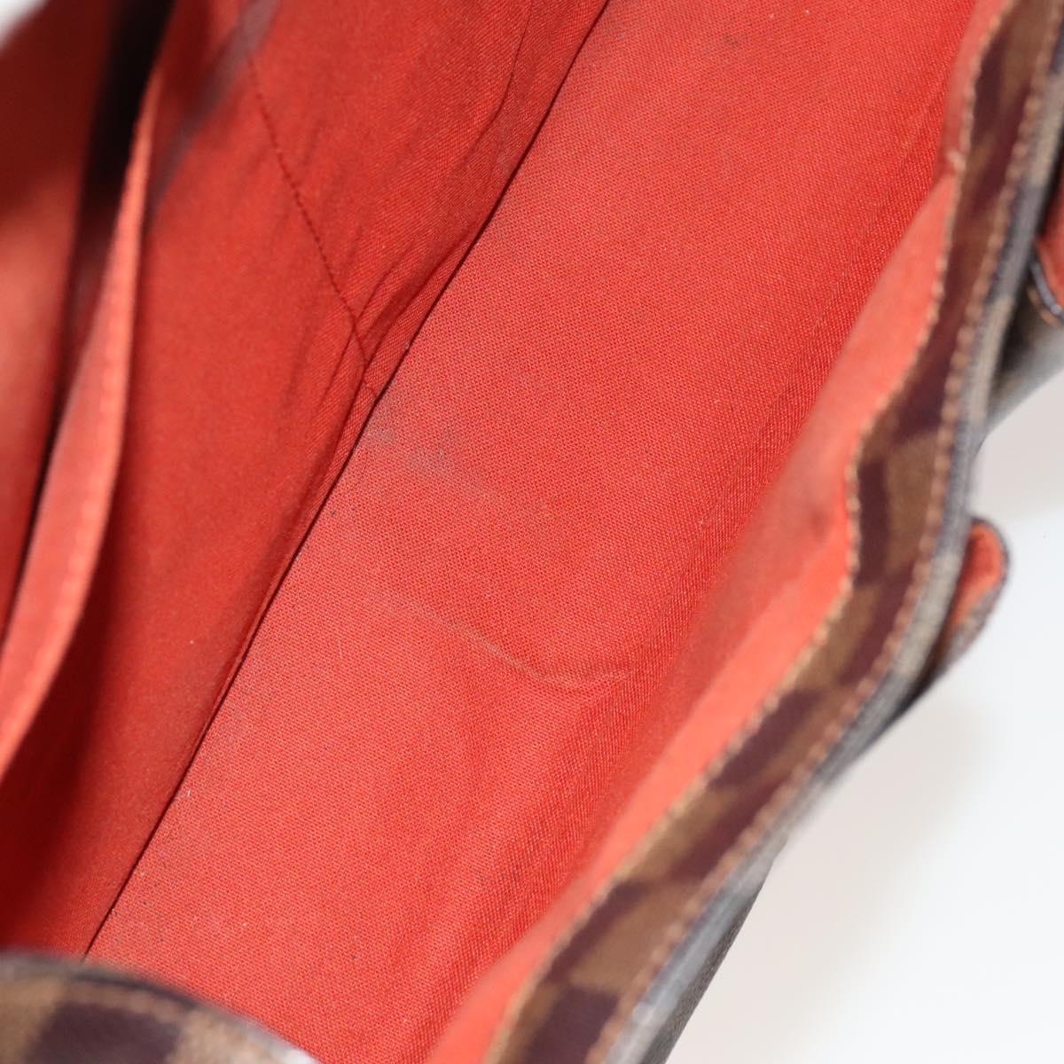 LOUIS VUITTON Damier Ebene Broadway Shoulder Bag N42270 LV Auth bs27810