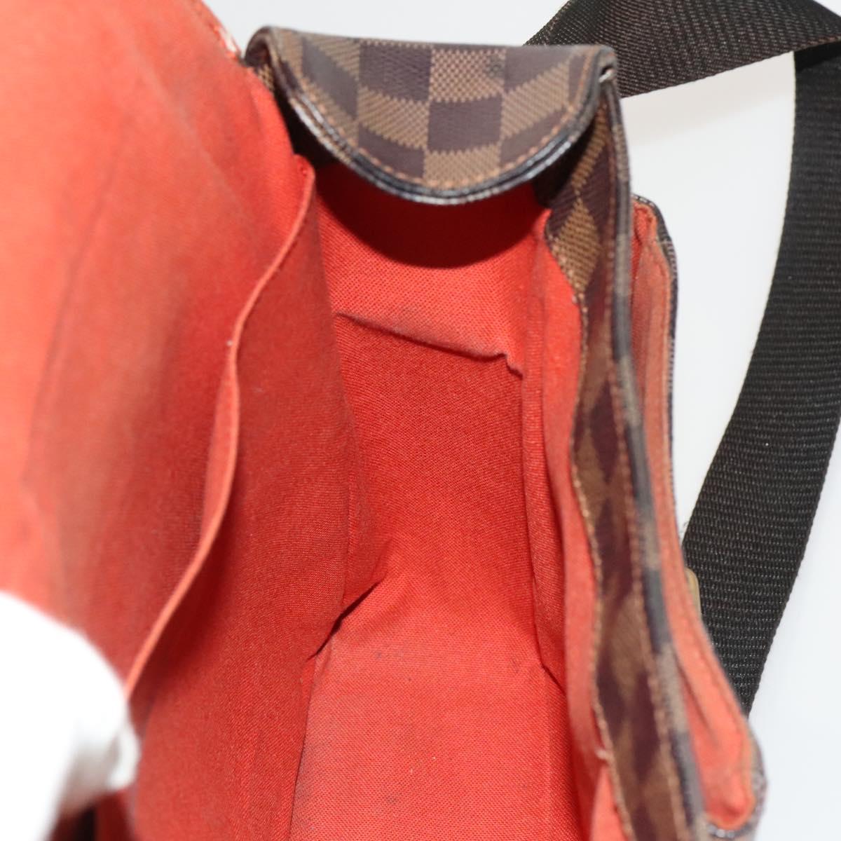 LOUIS VUITTON Damier Ebene Broadway Shoulder Bag N42270 LV Auth bs27810