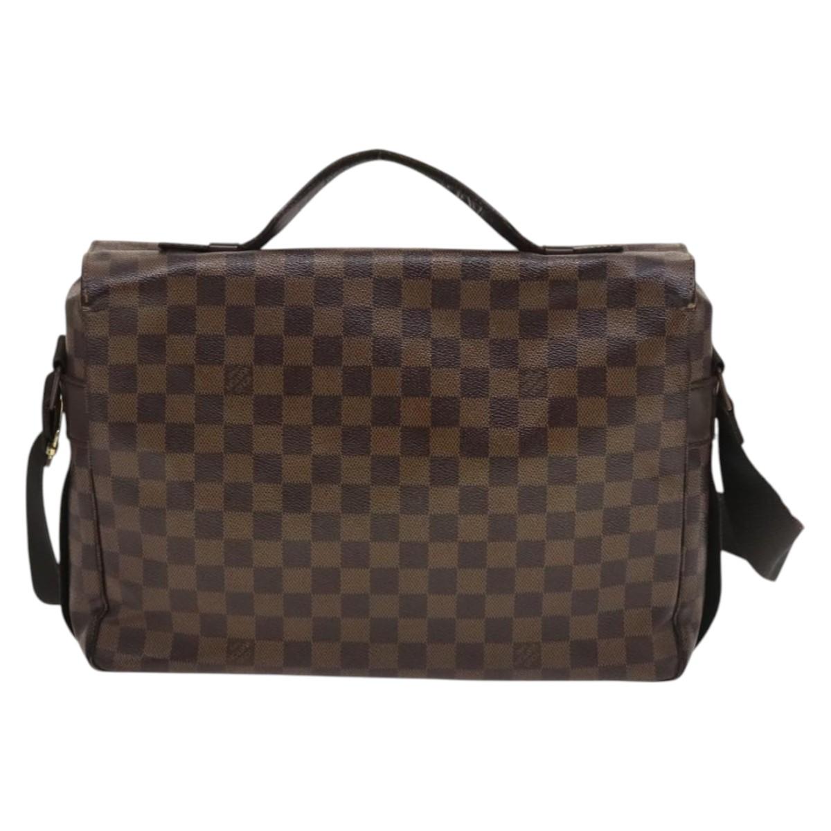 LOUIS VUITTON Damier Ebene Broadway Shoulder Bag N42270 LV Auth bs27810