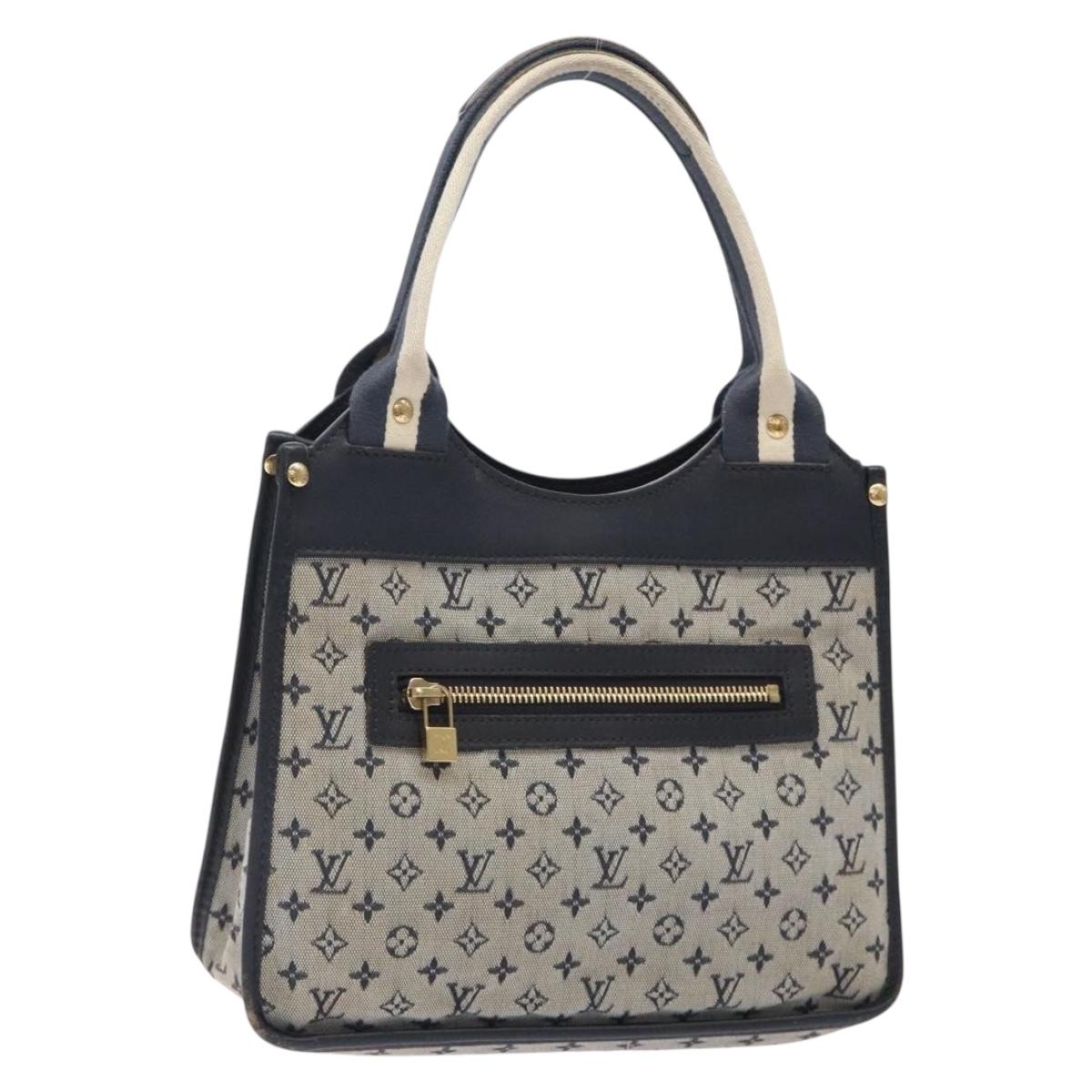 LOUIS VUITTON Monogram Mini Sac Catline Tote Bag Navy M92325 LV Auth bs27812