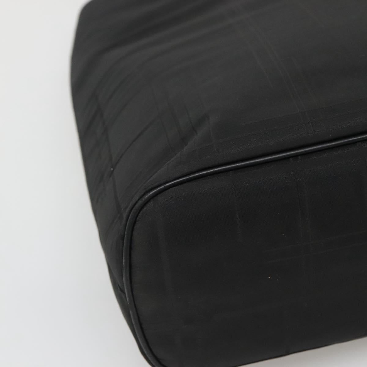 Salvatore Ferragamo Tote Bag Nylon Black Silver Auth bs27830