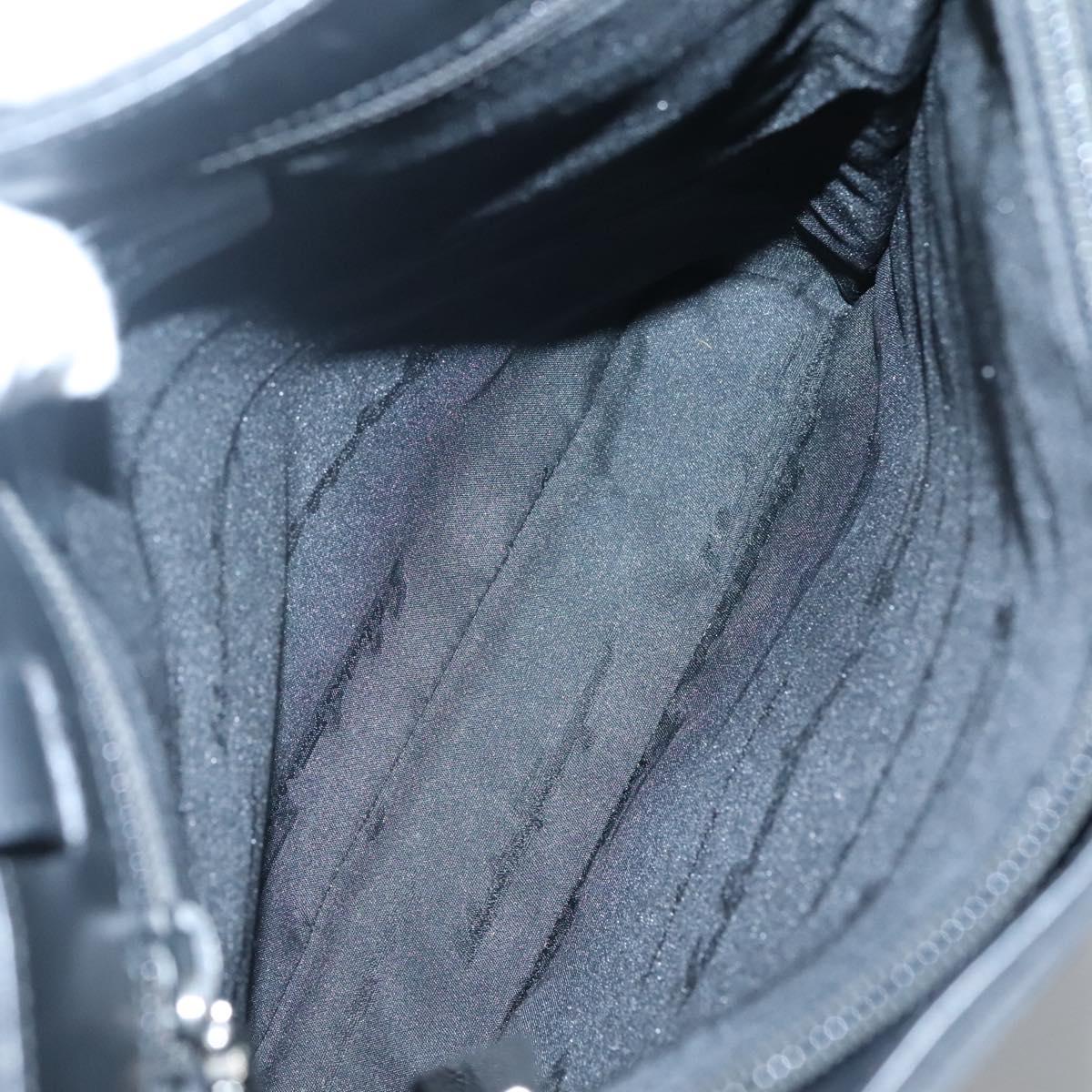 Salvatore Ferragamo Tote Bag Nylon Black Silver Auth bs27830