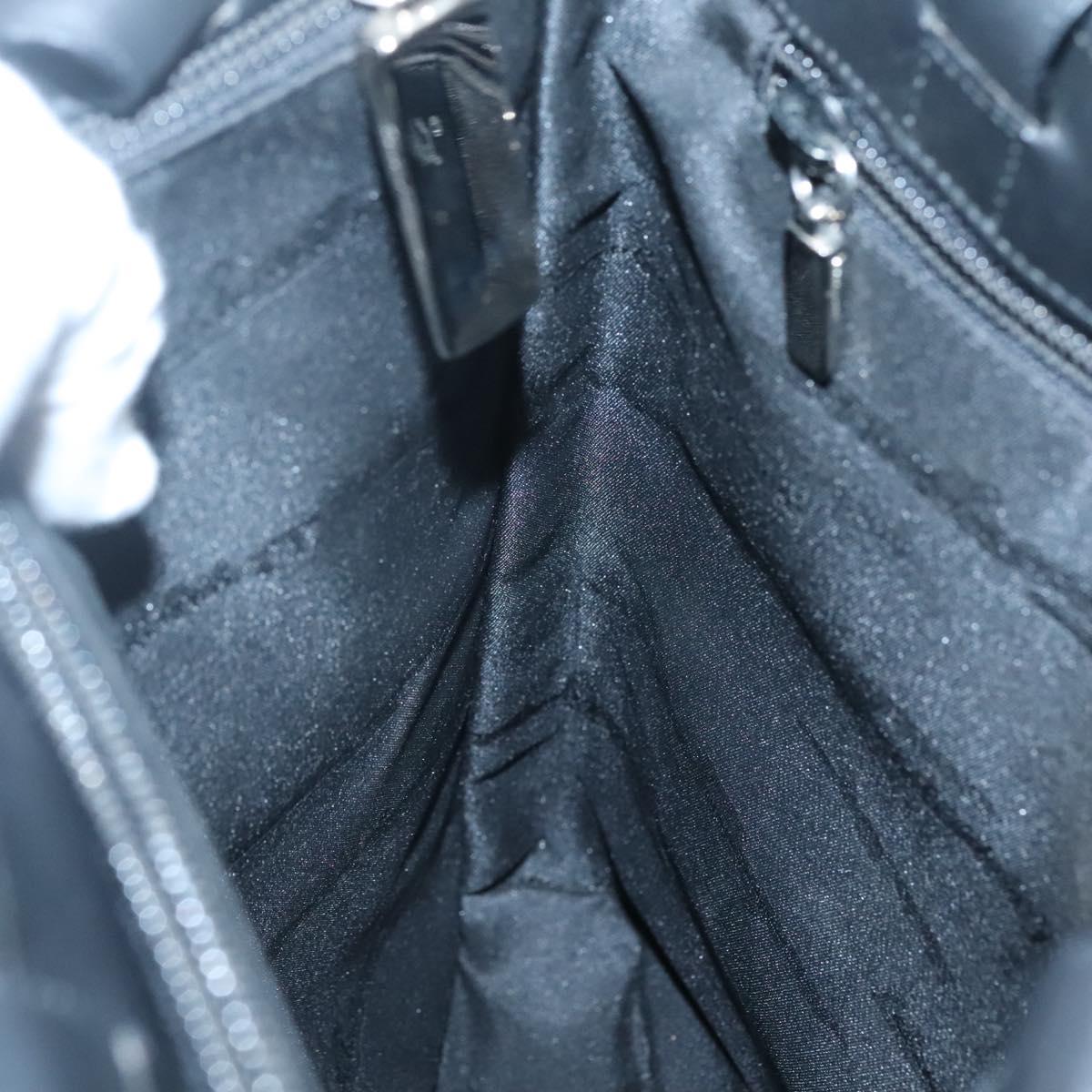 Salvatore Ferragamo Tote Bag Nylon Black Silver Auth bs27830