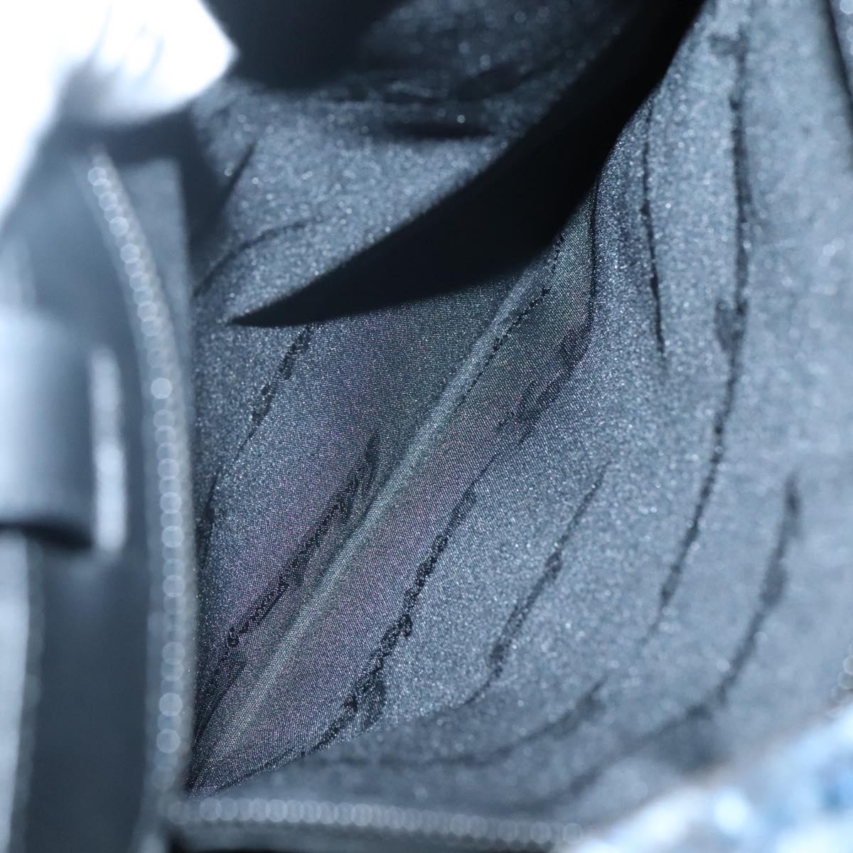 Salvatore Ferragamo Tote Bag Nylon Black Silver Auth bs27830