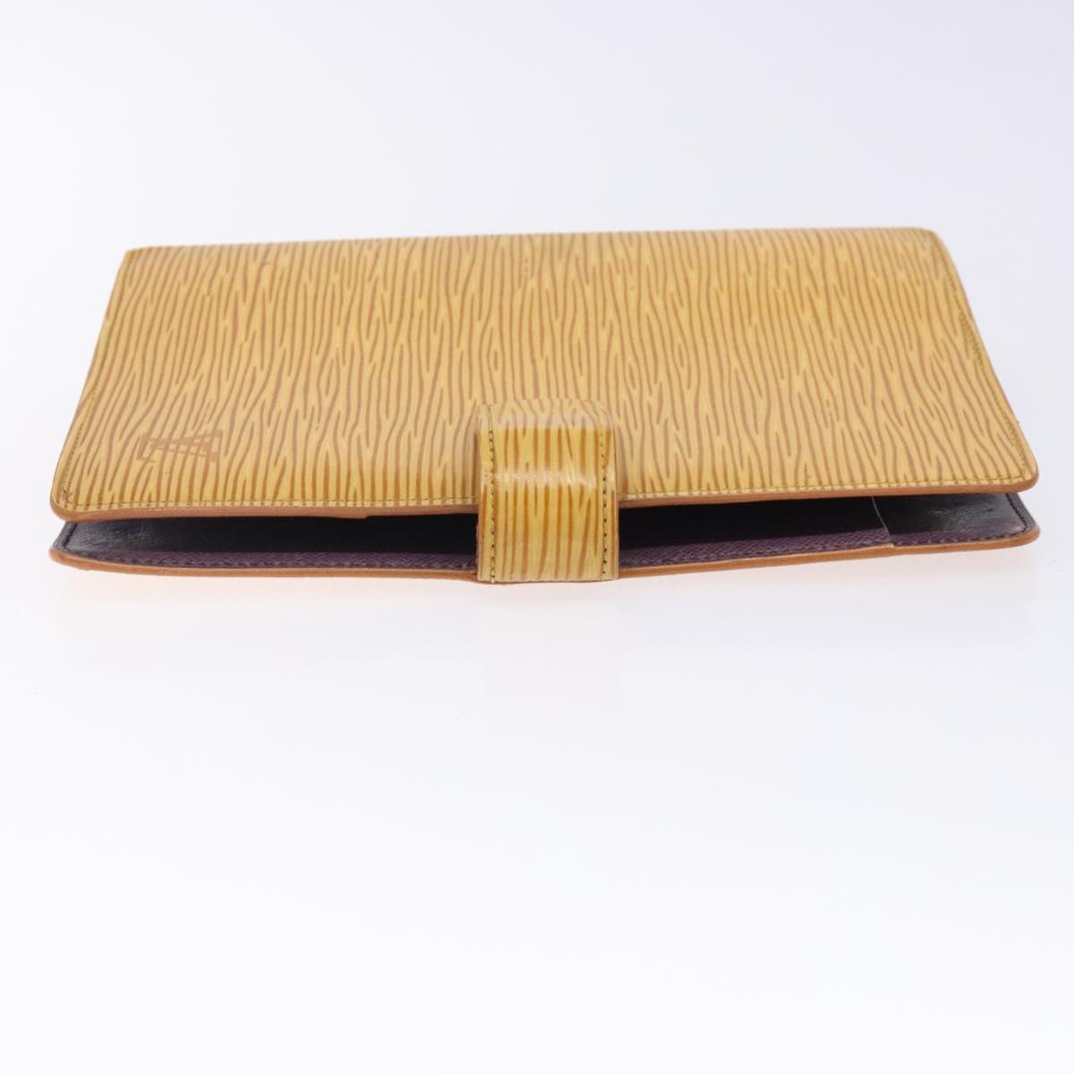 LOUIS VUITTON Epi Agenda MM Day Planner Cover Yellow R20049 LV Auth bs27869