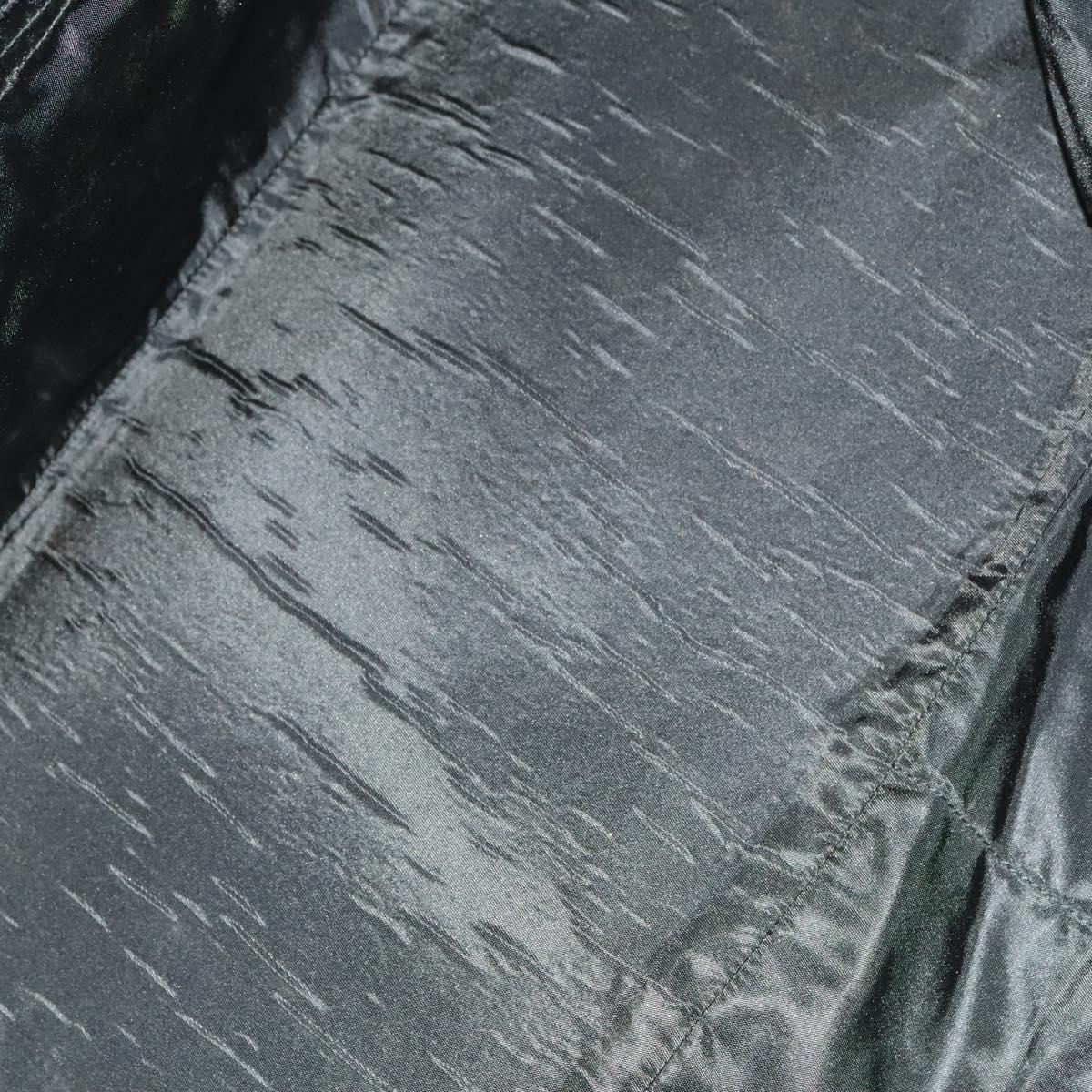 PRADA Sports Boston Bag Nylon Gray Silver Auth bs27925