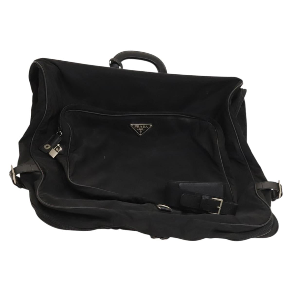 PRADA Garment Cover Nylon Black Auth bs27926