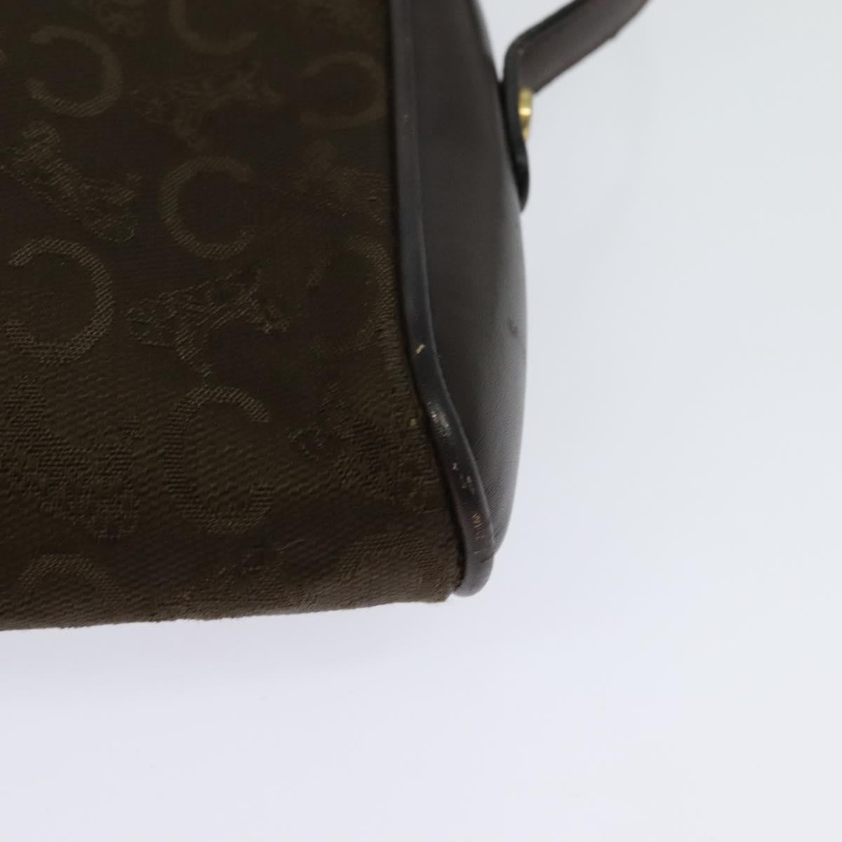 CELINE C Sulky Shoulder Bag Canvas Brown Gold Auth bs27936