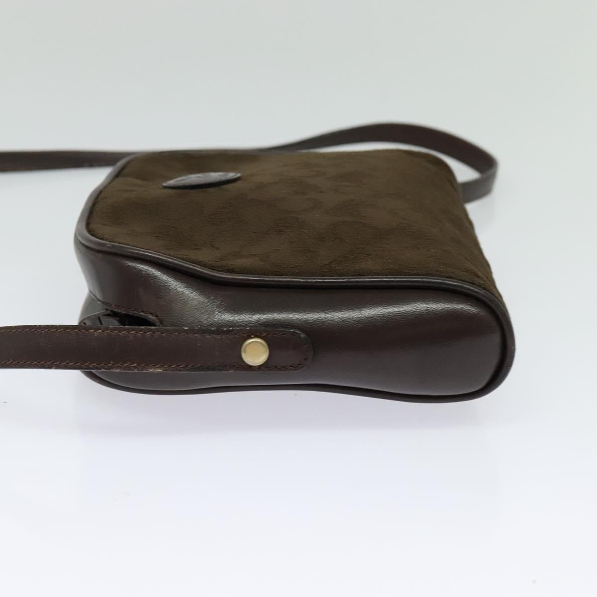 CELINE C Sulky Shoulder Bag Canvas Brown Gold Auth bs27936