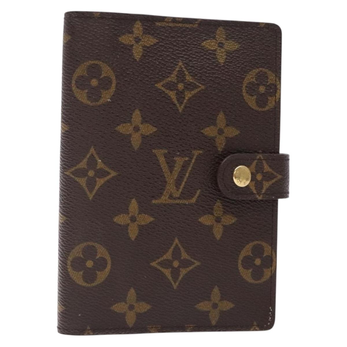 LOUIS VUITTON Monogram Agenda PM Day Planner Cover R20005 LV Auth bs27954