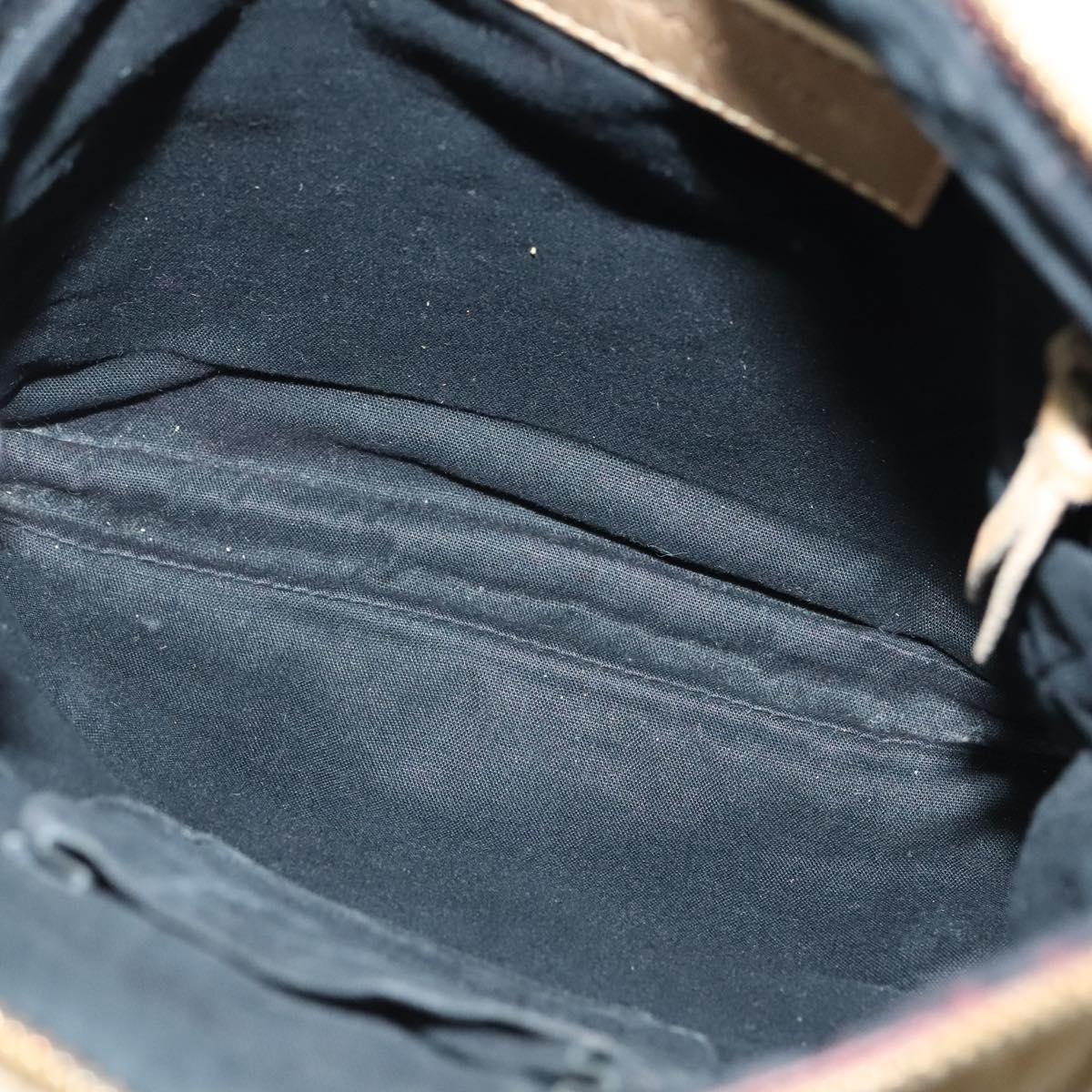 BALENCIAGA Classic Flat Shoulder Bag Leather Beige Auth bs27986