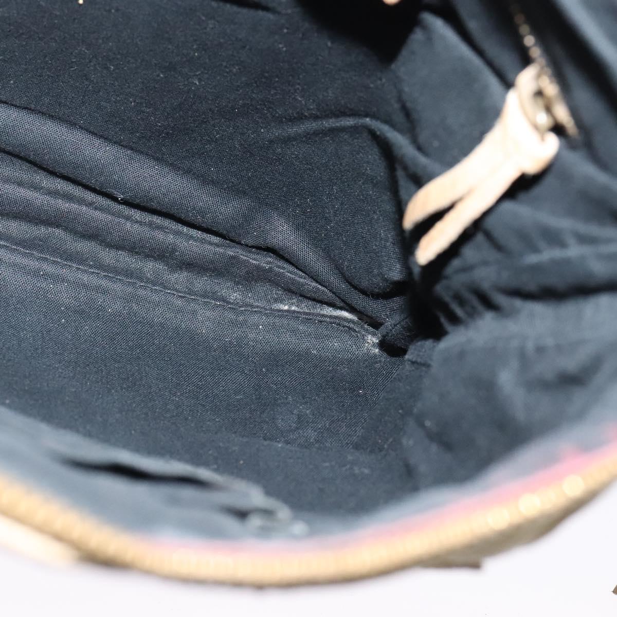 BALENCIAGA Classic Flat Shoulder Bag Leather Beige Auth bs27986