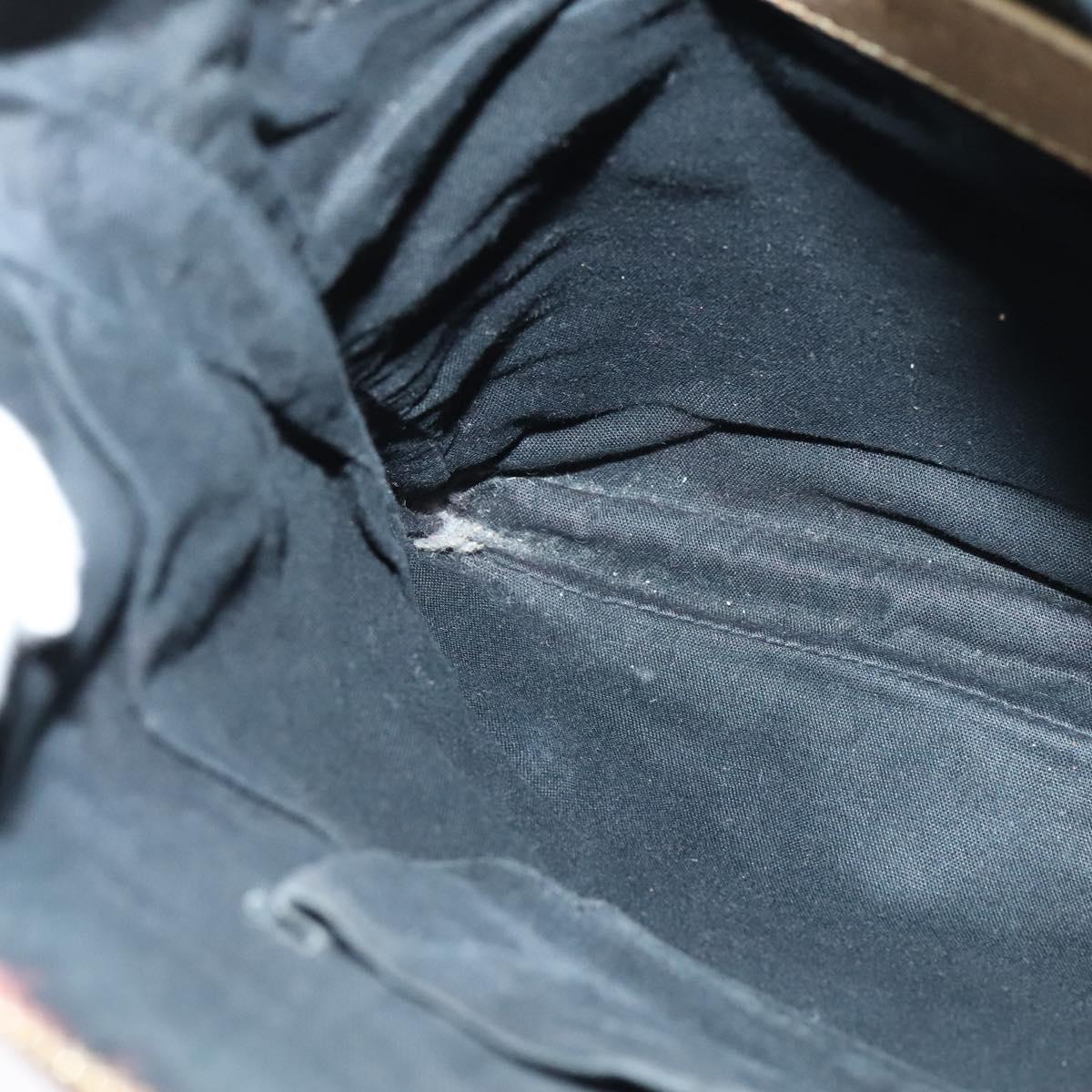 BALENCIAGA Classic Flat Shoulder Bag Leather Beige Auth bs27986