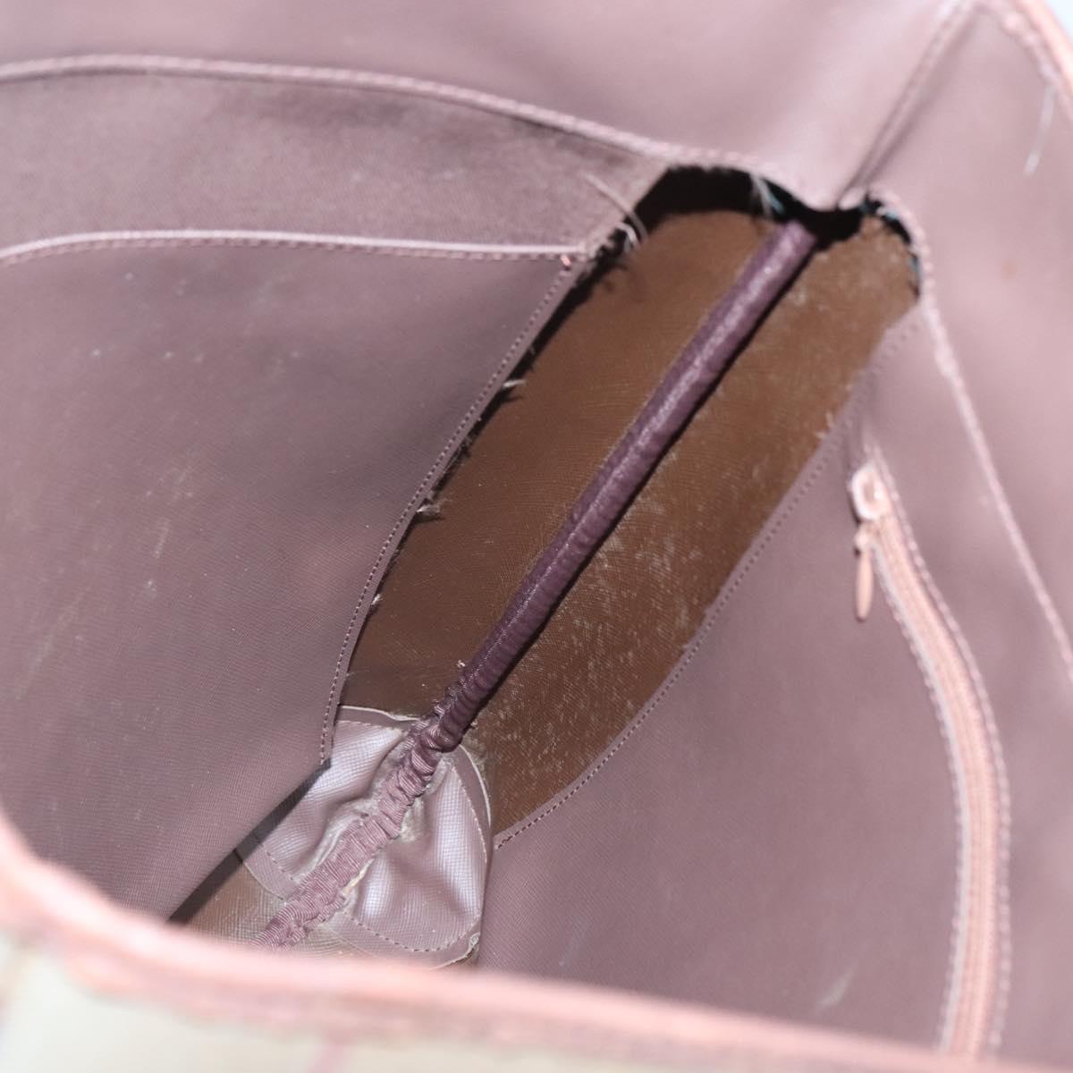 Burberrys Nova Check Tote Bag Canvas Beige Gold Auth bs28014