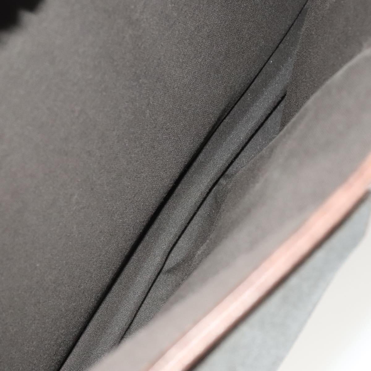 BVLGARI Shoulder Bag Leather Brown Silver Auth bs28028