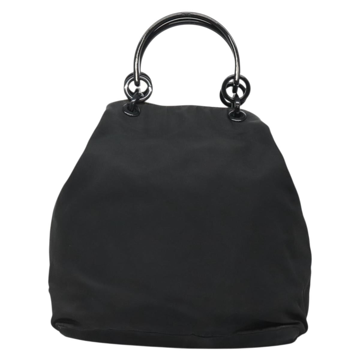 PRADA Hand Bag Nylon Black Auth bs28060