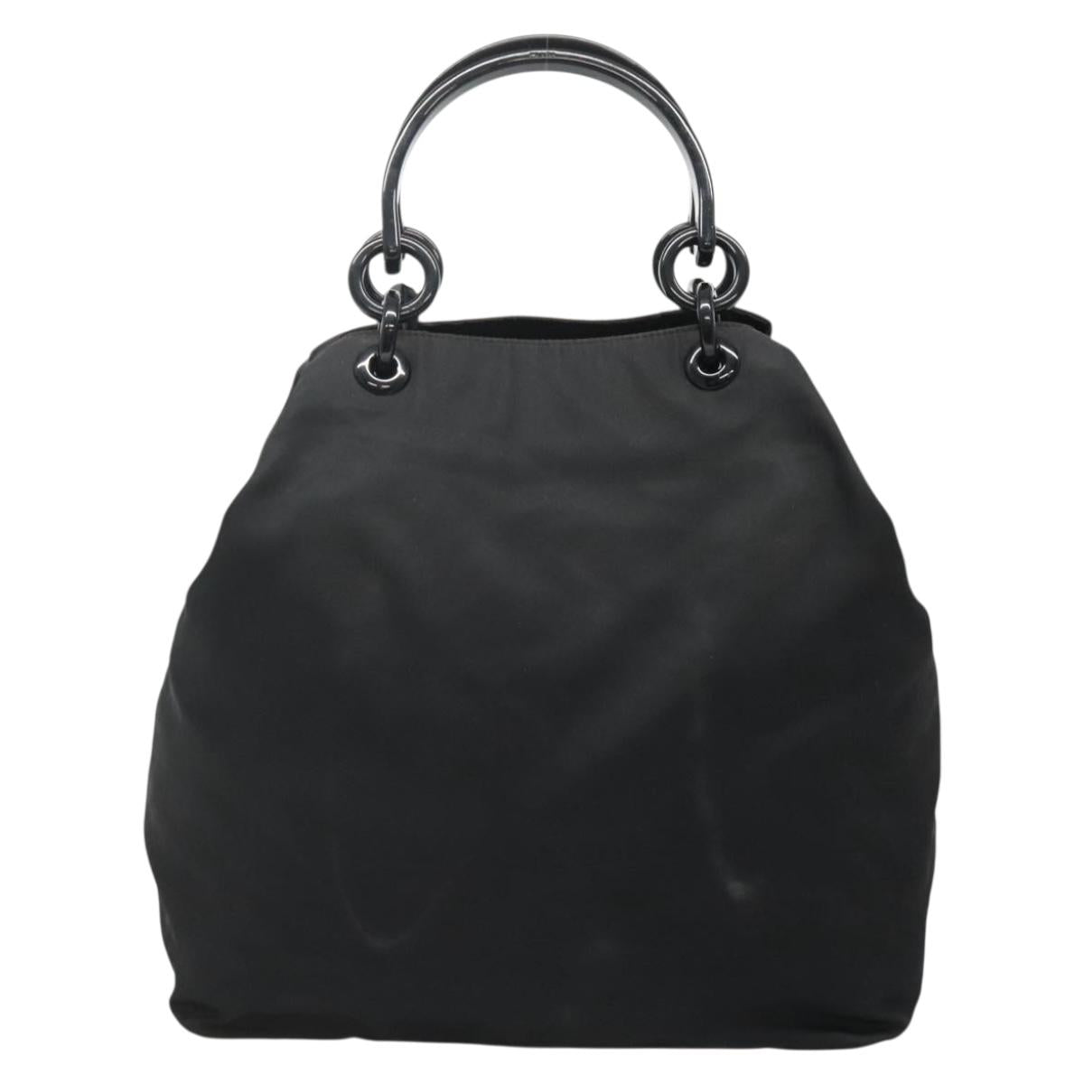 PRADA Hand Bag Nylon Black Auth bs28060