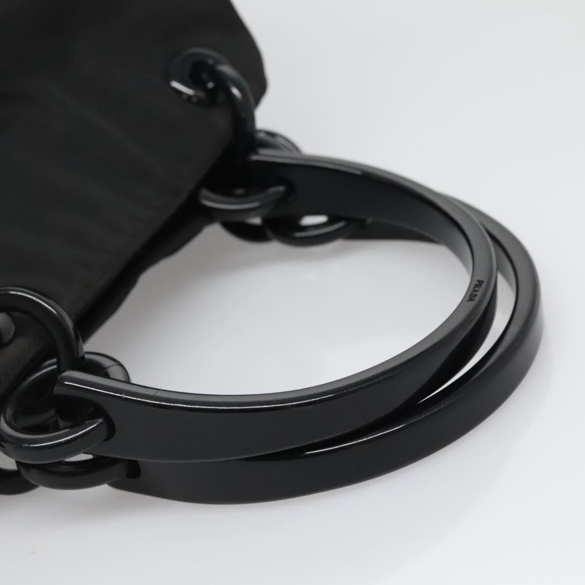 PRADA Hand Bag Nylon Black Auth bs28060