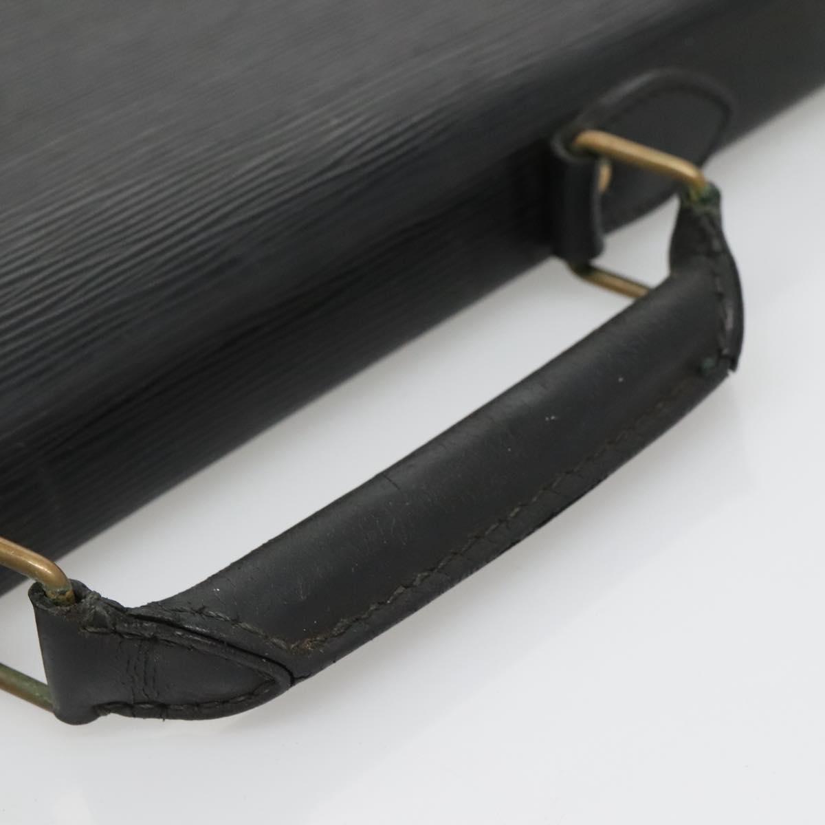 LOUIS VUITTON Epi Serviette Conseiller Business Bag Black M54422 LV Auth bs28107
