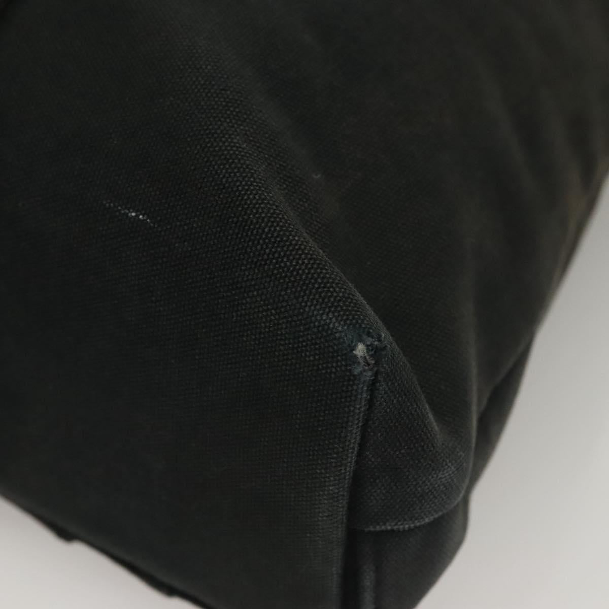 HERMES Toroca Horizontal PM Hand Bag Canvas Black Auth bs28113