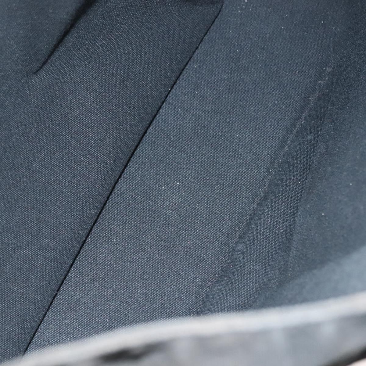 HERMES Toroca Horizontal PM Hand Bag Canvas Black Auth bs28113