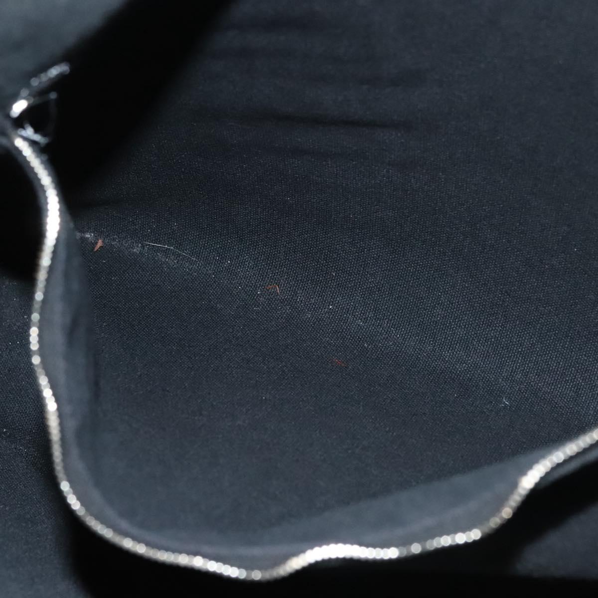 HERMES Toroca Horizontal PM Hand Bag Canvas Black Auth bs28113