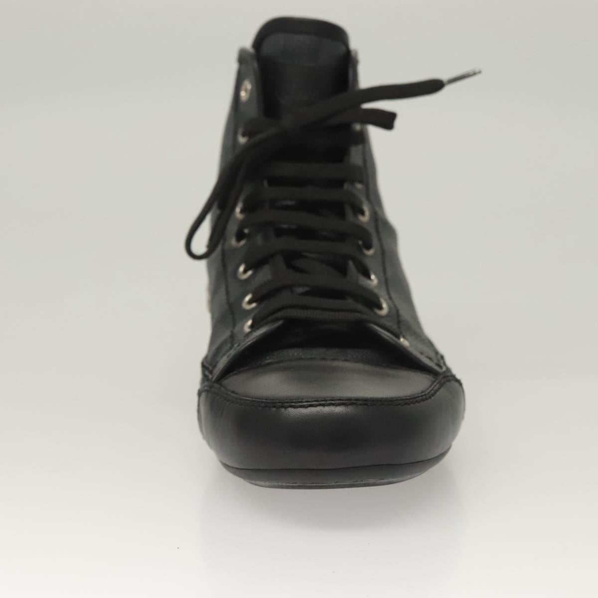 LOUIS VUITTON Damier Grafitte High Cut Sneakers LV Auth bs28163