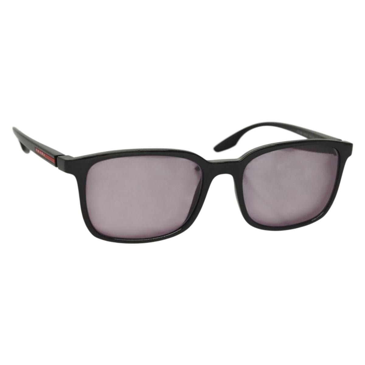 PRADA Sunglasses Plastic Black Auth bs28173