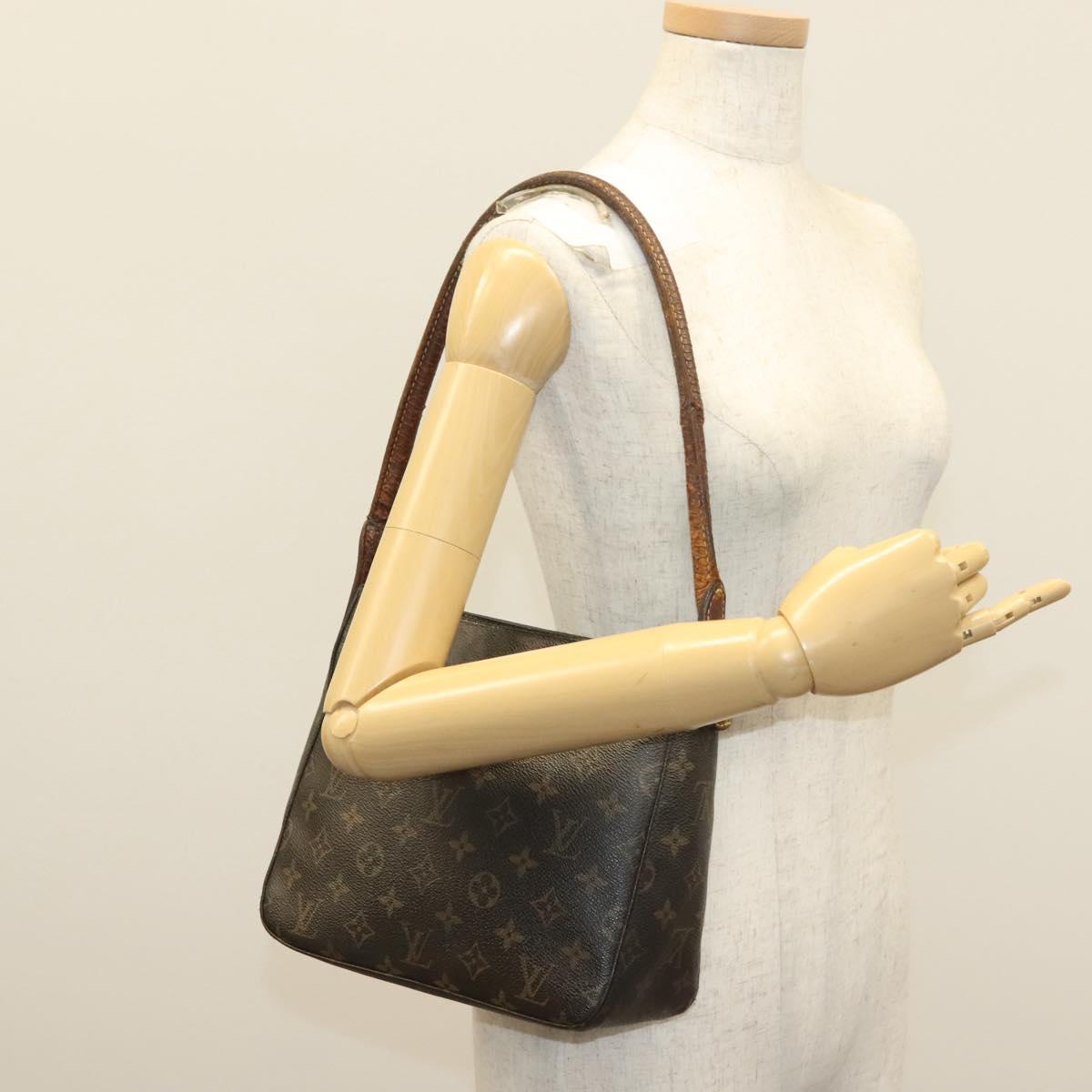 LOUIS VUITTON Monogram Looping MM Shoulder Bag M51146 LV Auth bs28192