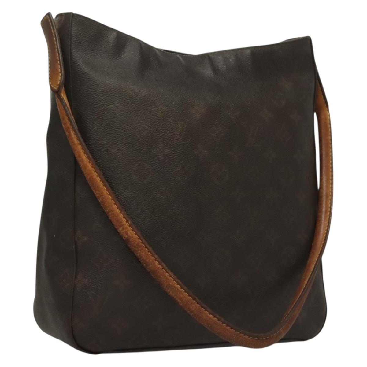 LOUIS VUITTON Monogram Looping GM Shoulder Bag M51145 LV Auth bs28193