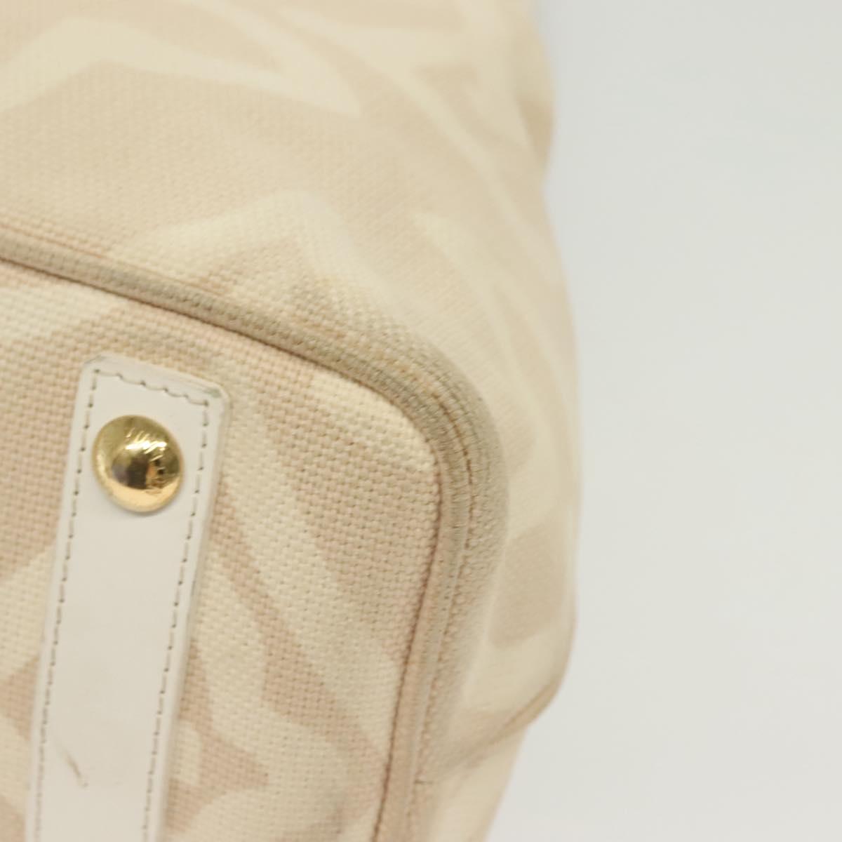 LOUIS VUITTON Cruise Line Tai Sienne PM Bag Canvas Beige M95674 LV Auth bs28204