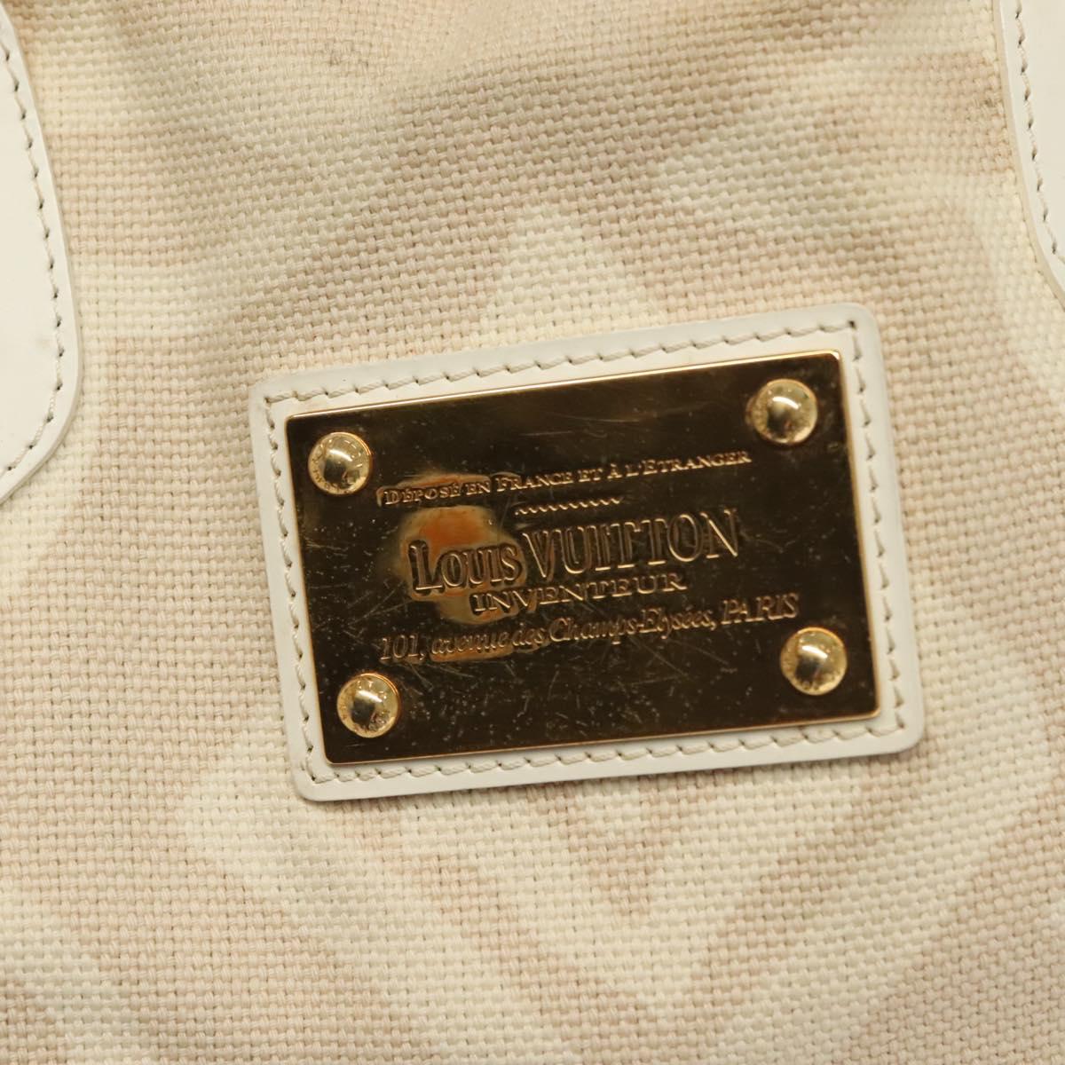 LOUIS VUITTON Cruise Line Tai Sienne PM Bag Canvas Beige M95674 LV Auth bs28204