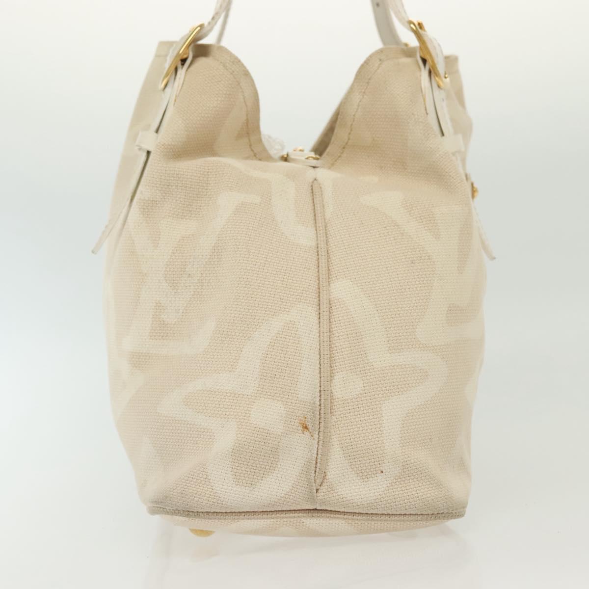 LOUIS VUITTON Cruise Line Tai Sienne PM Bag Canvas Beige M95674 LV Auth bs28204
