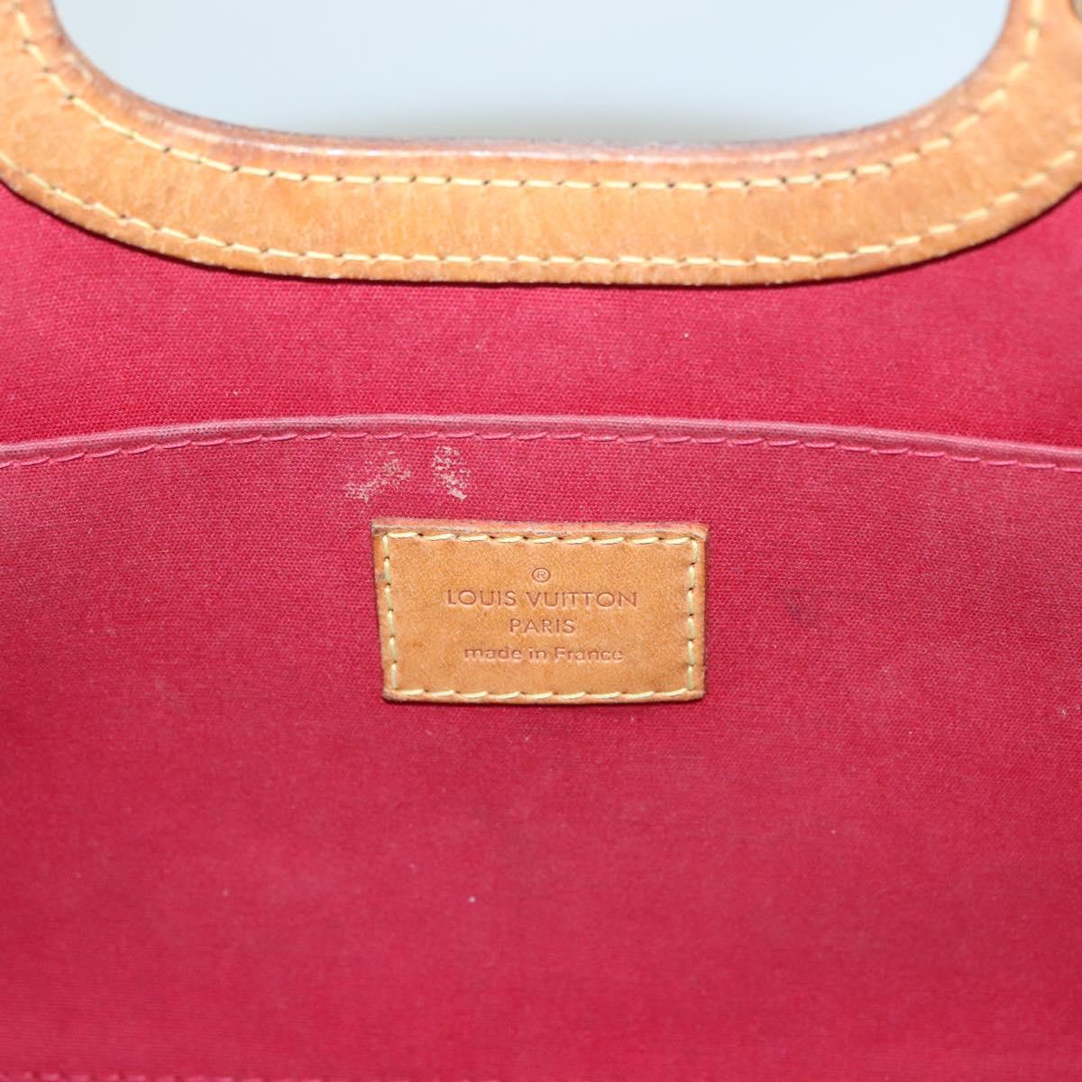 LOUIS VUITTON Vernis Roxbury Drive Hand Bag 2way Red M91987 LV Auth bs28210