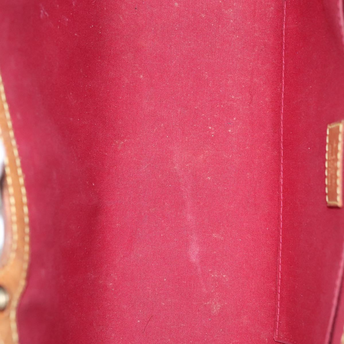 LOUIS VUITTON Vernis Roxbury Drive Hand Bag 2way Red M91987 LV Auth bs28210