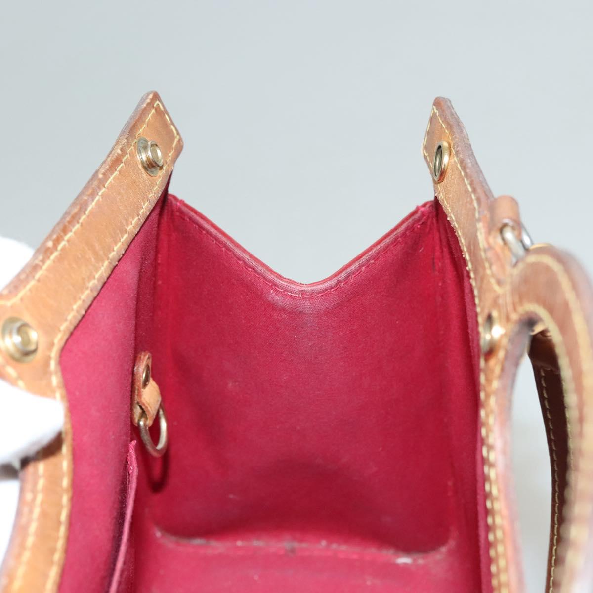 LOUIS VUITTON Vernis Roxbury Drive Hand Bag 2way Red M91987 LV Auth bs28210