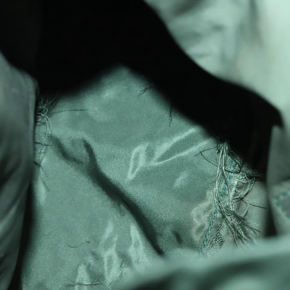 PRADA Backpack Nylon Khaki Silver Auth bs28214