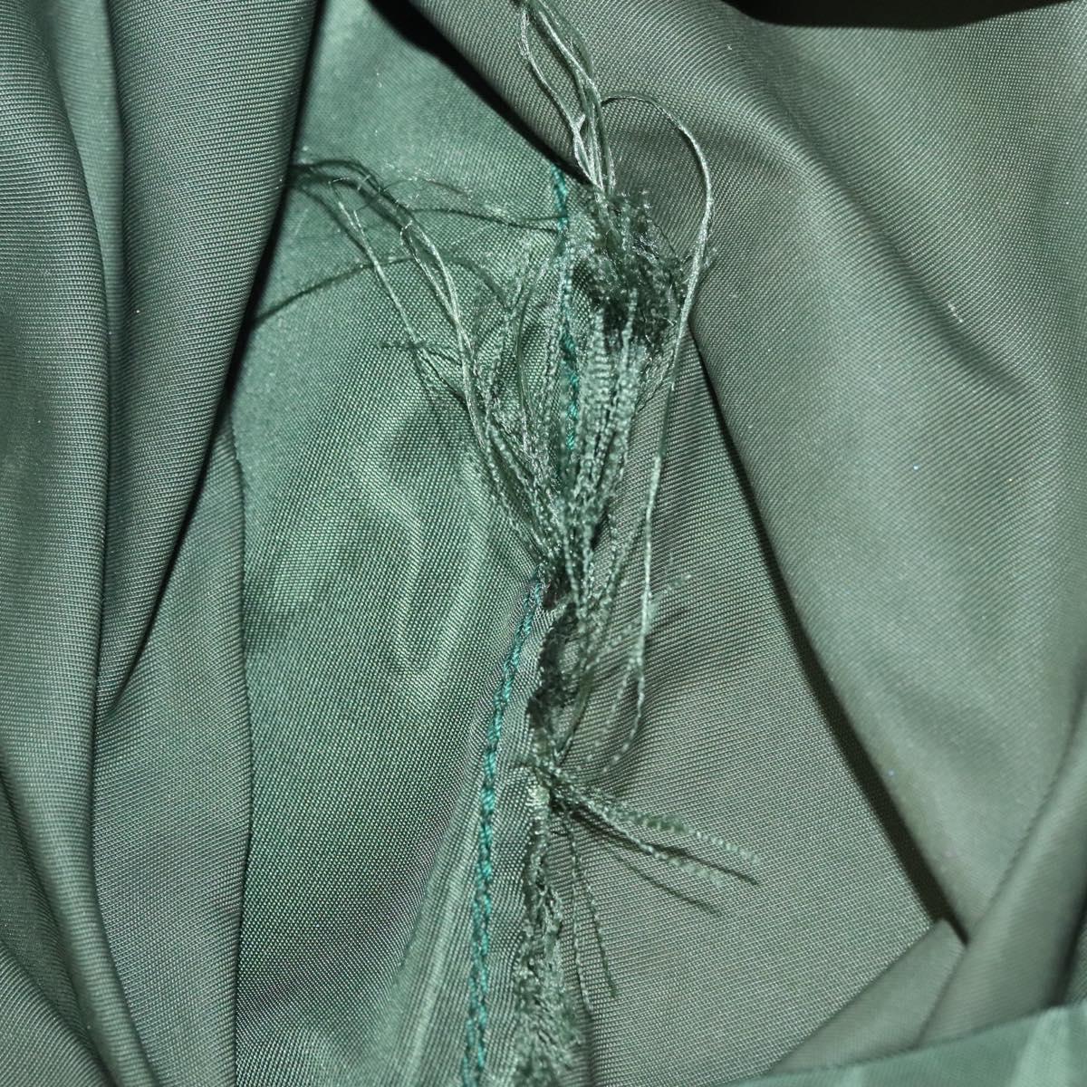 PRADA Backpack Nylon Khaki Silver Auth bs28214