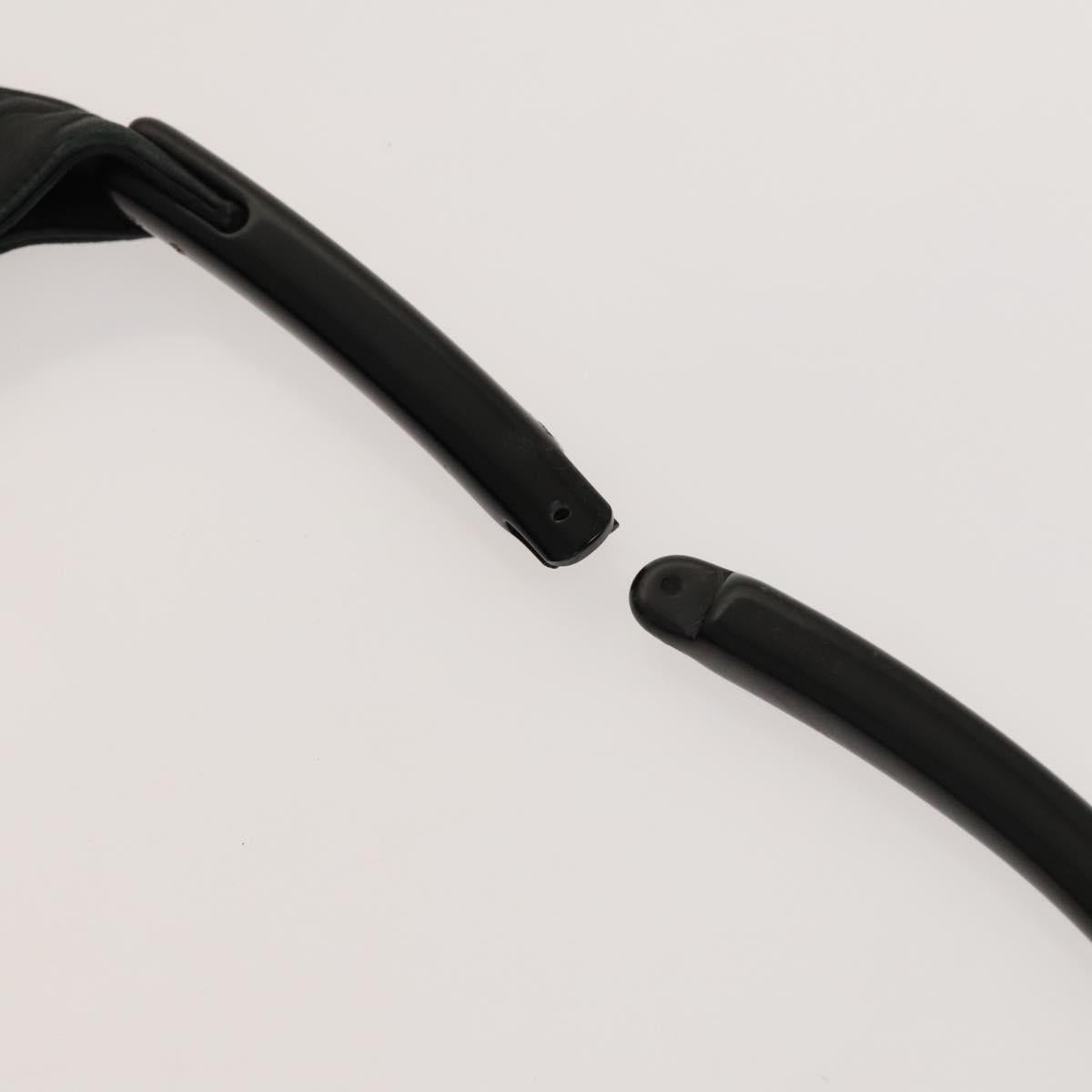 PRADA Hand Bag Leather Nylon 2Set Black Beige Silver Auth bs28219