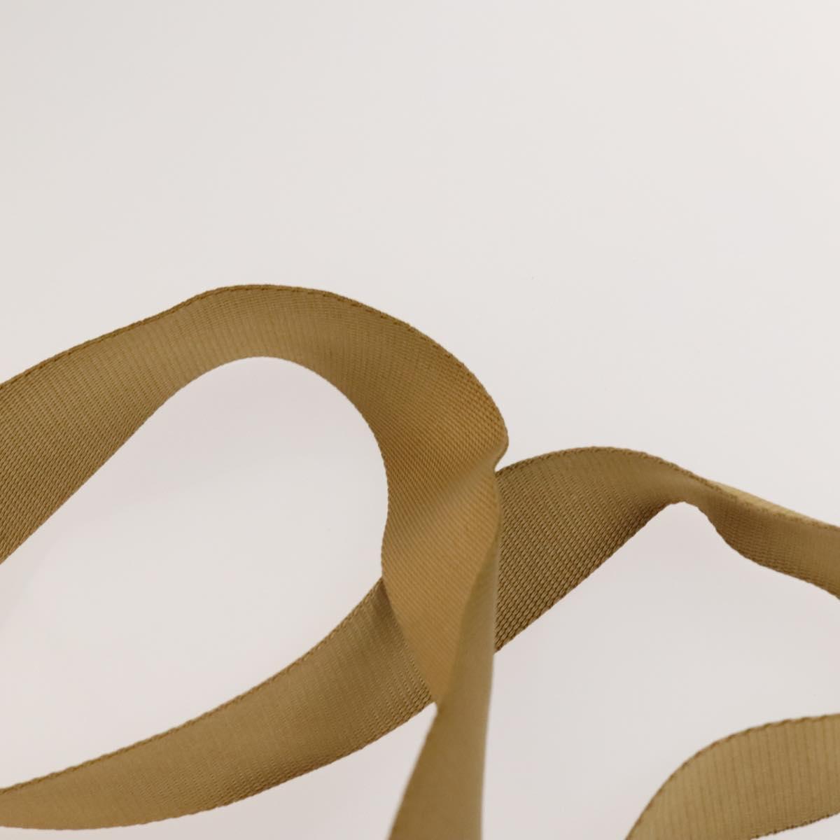 PRADA Hand Bag Leather Nylon 2Set Black Beige Silver Auth bs28219