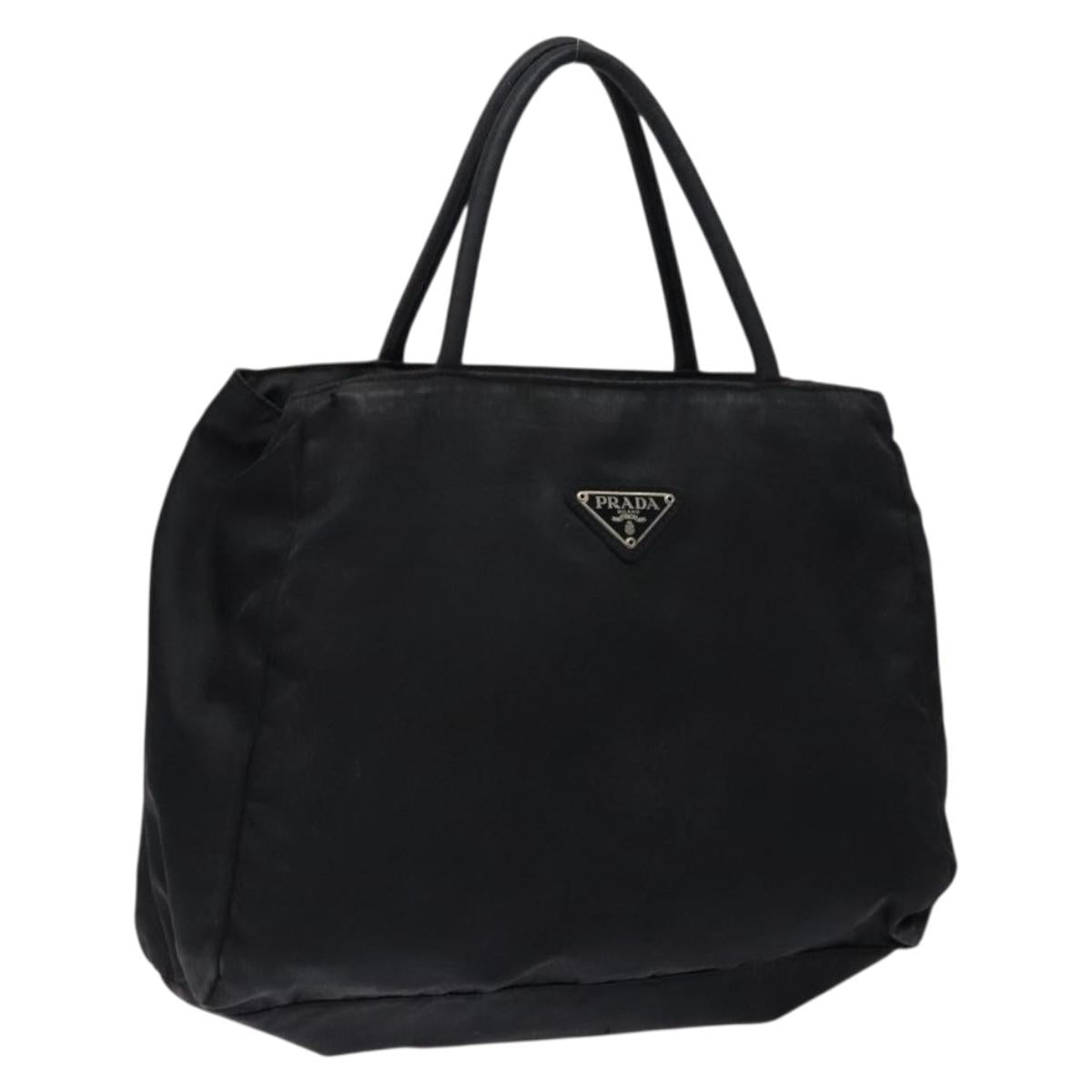 PRADA Hand Bag Nylon Black Auth bs28221